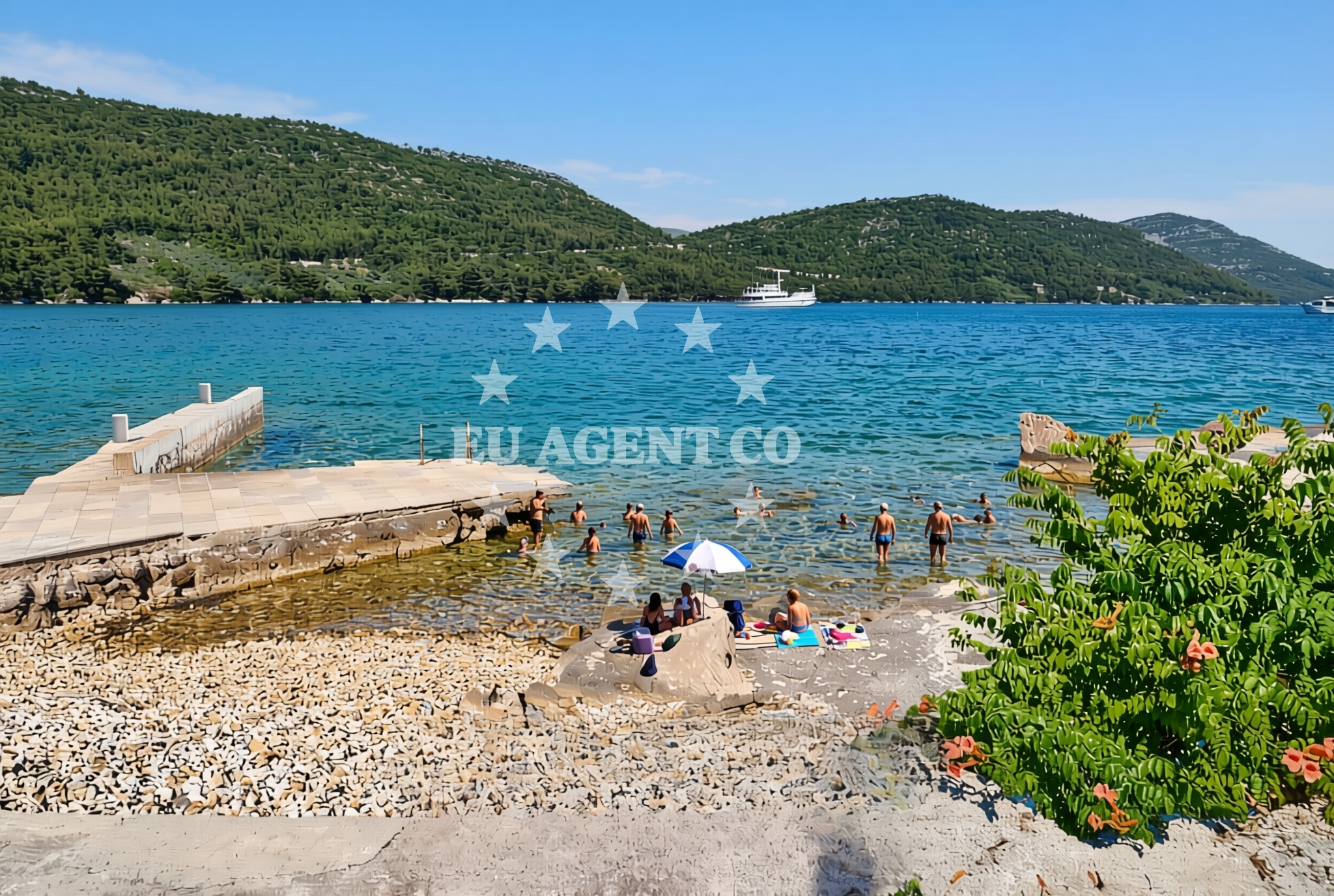 Overview of Broce: beaches and coves (7) in Broce