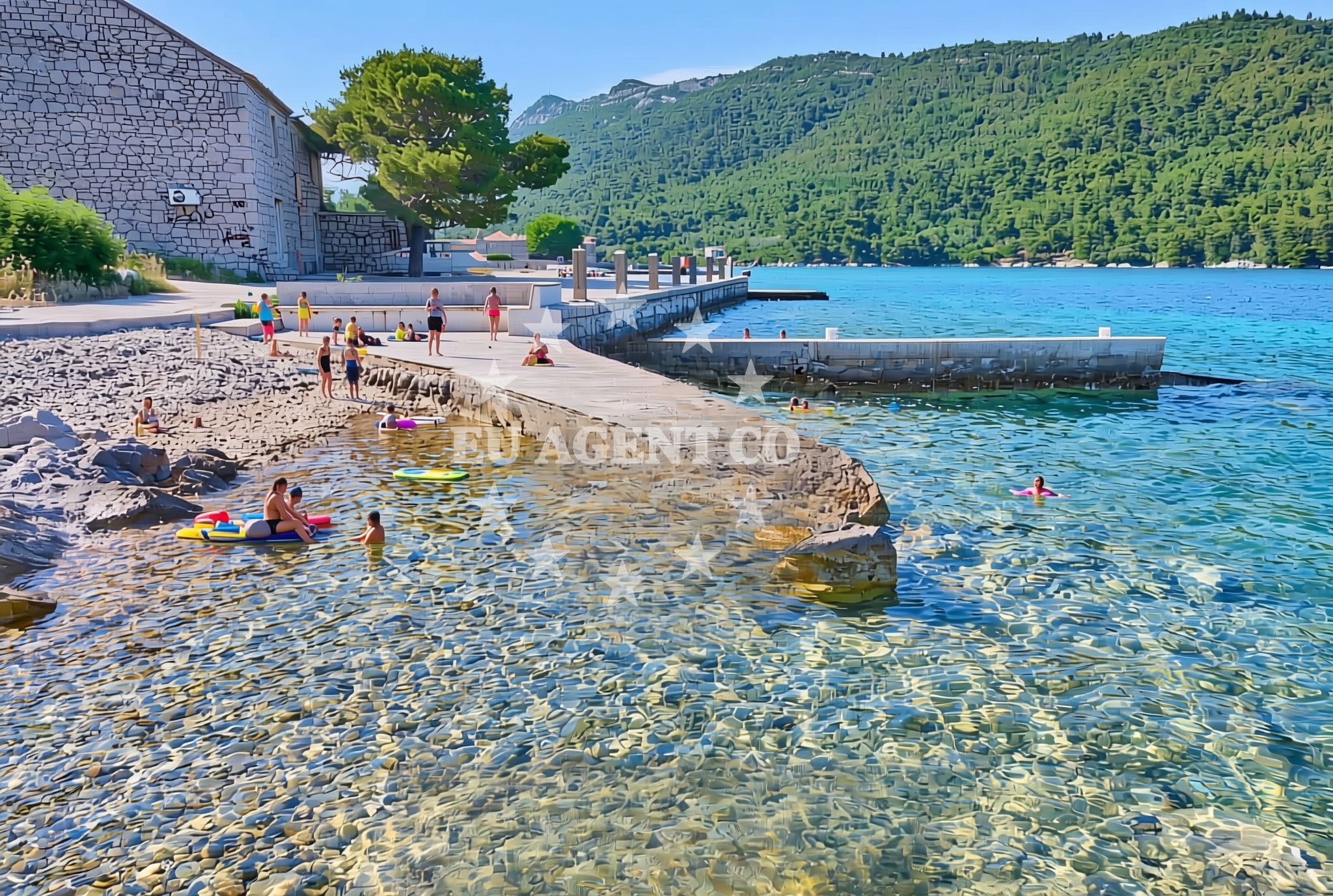 Beach facilities and surroundings at Broce: beaches and coves (7) in Broce
