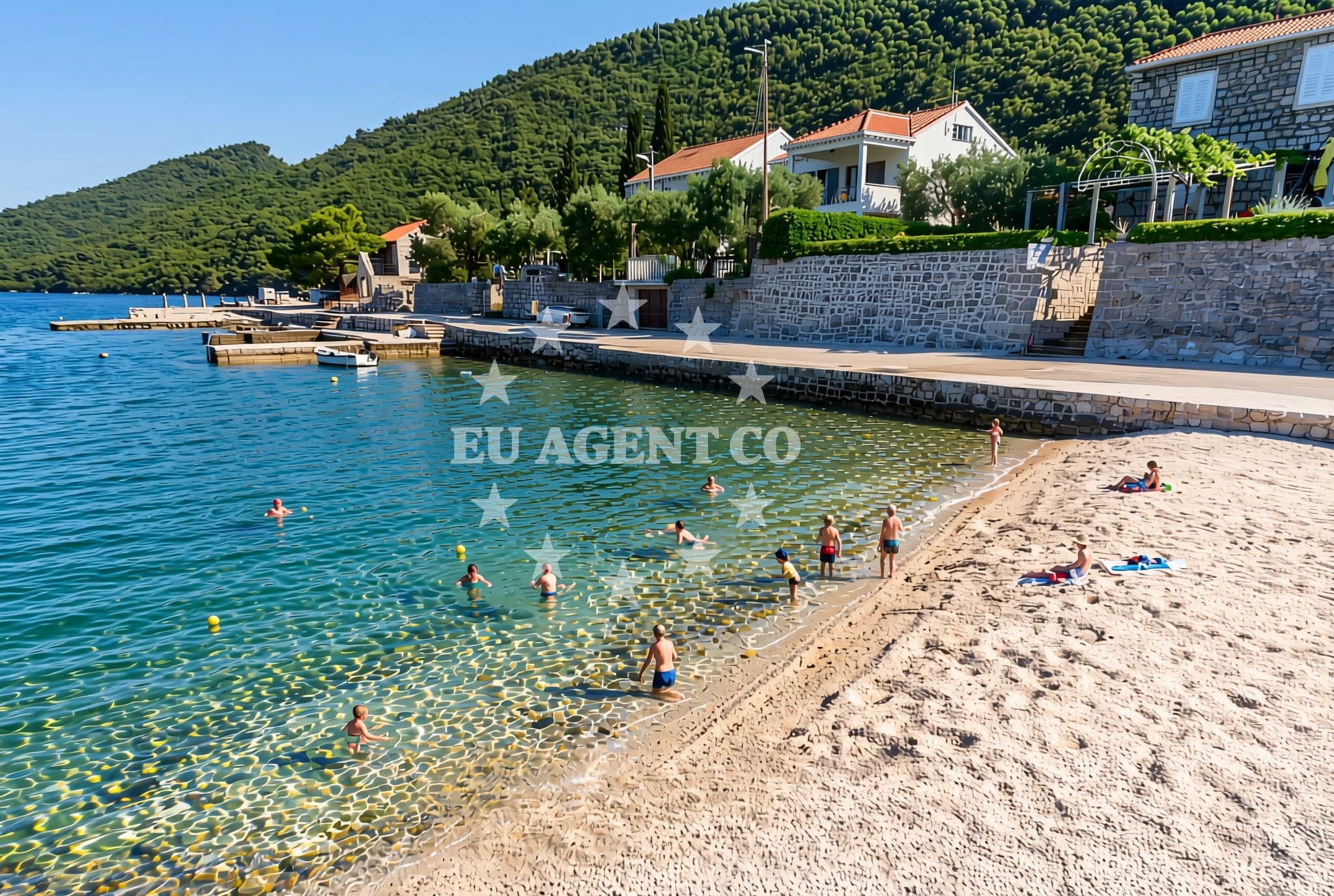 Overview of Broce sredina, Broce Beach in Broce sredina