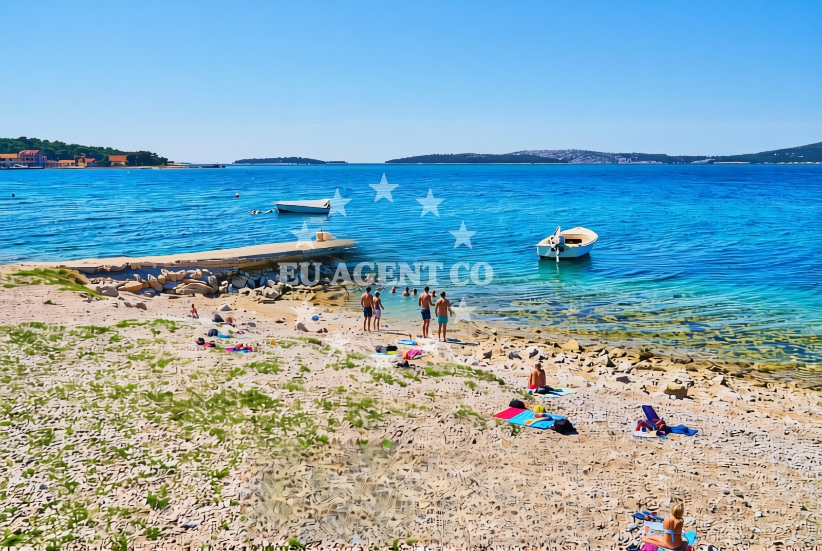 Additional view of Brodarica beach in 100 Obala Gaj, Brodarica