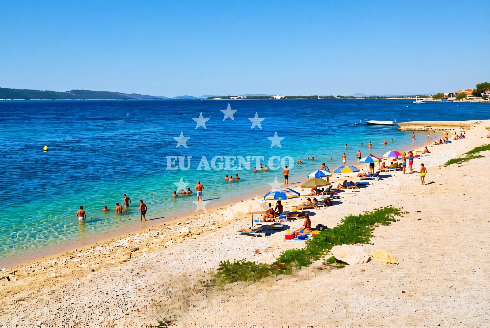 Shoreline and swimming area at Brodarica: beaches and coves (7) in Brodarica