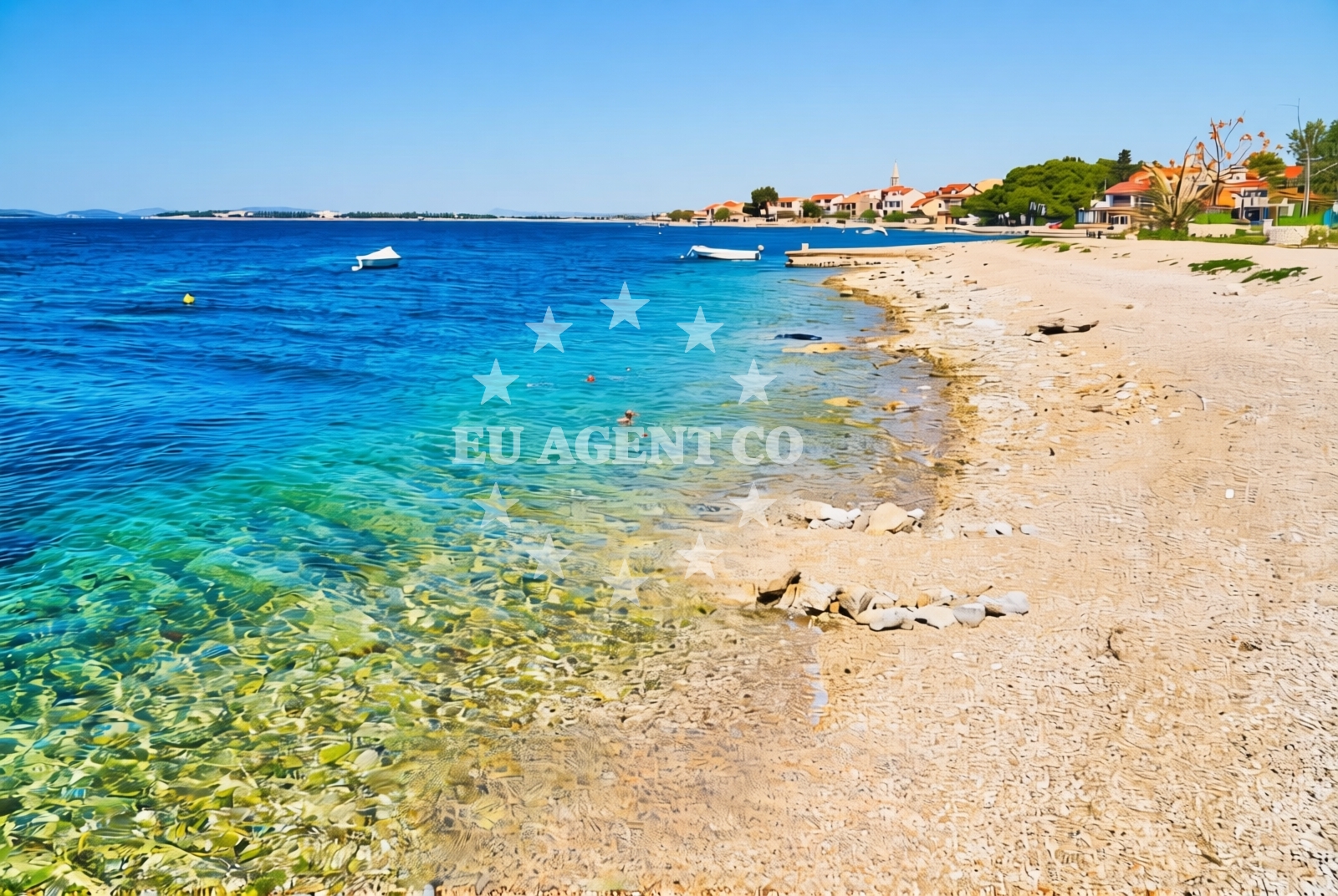 Sea and coastal view of Brodarica: beaches and coves (7) in Brodarica