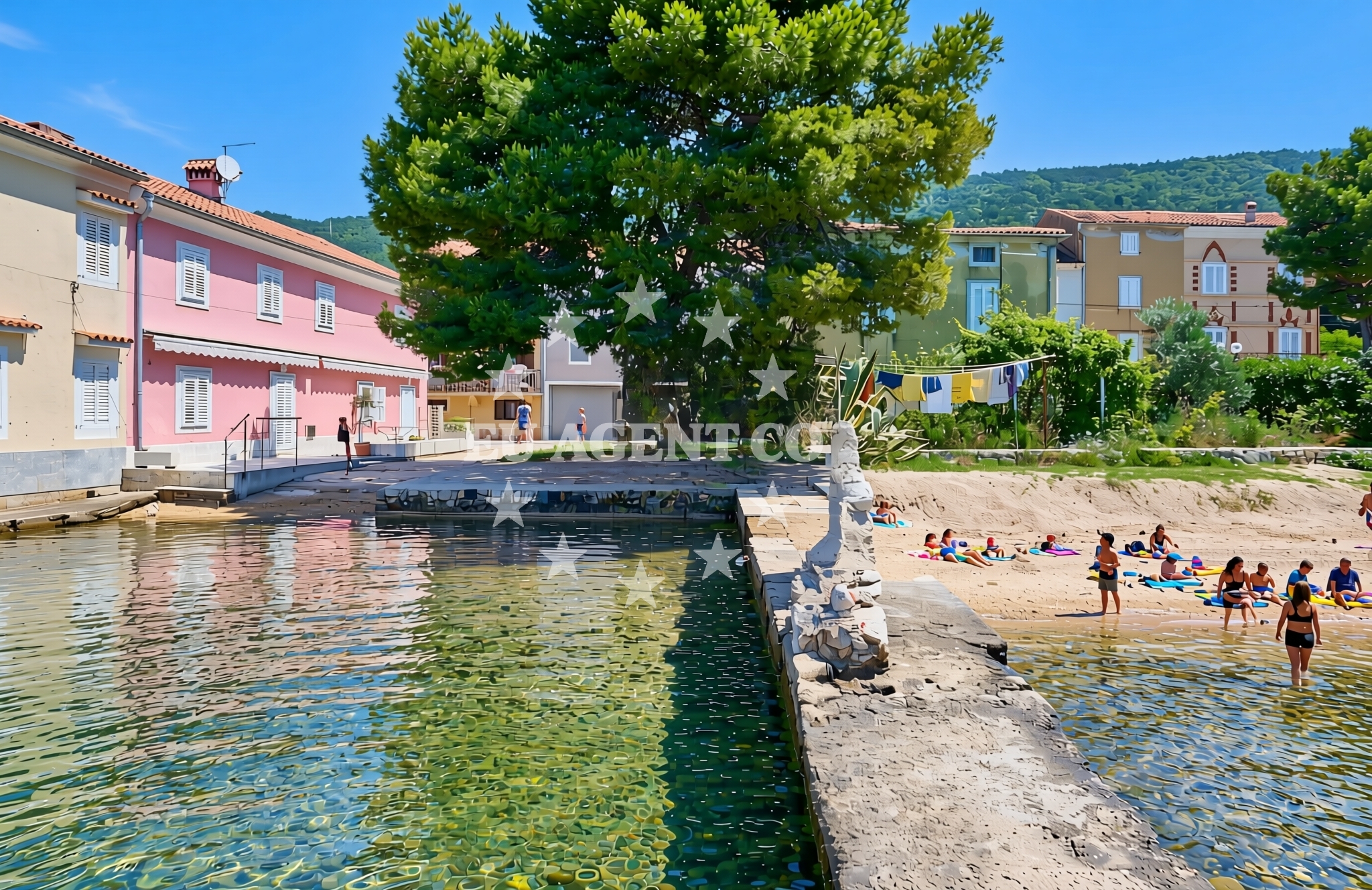 Additional view of Brodogradilište, Cres (Cres) Beach in Brodogradilište
