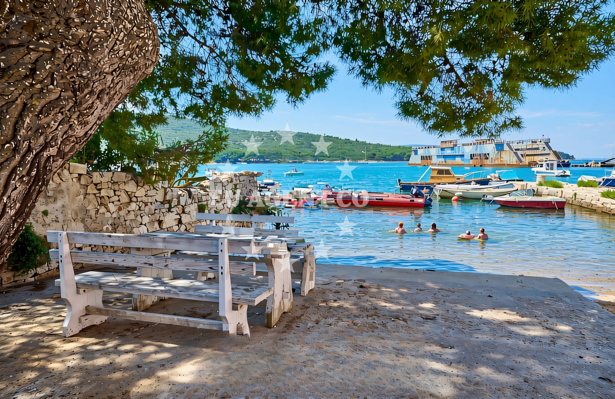 Additional view of Brodogradilište, Cres (Cres) Beach in Brodogradilište