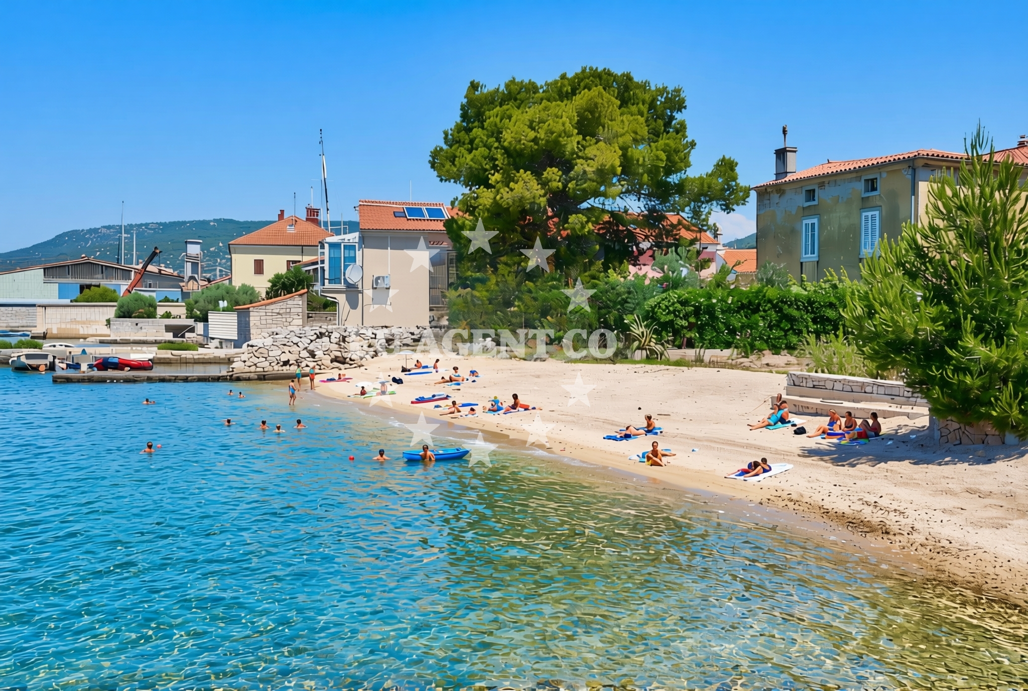 Additional view of Brodogradilište, Cres (Cres) Beach in Brodogradilište