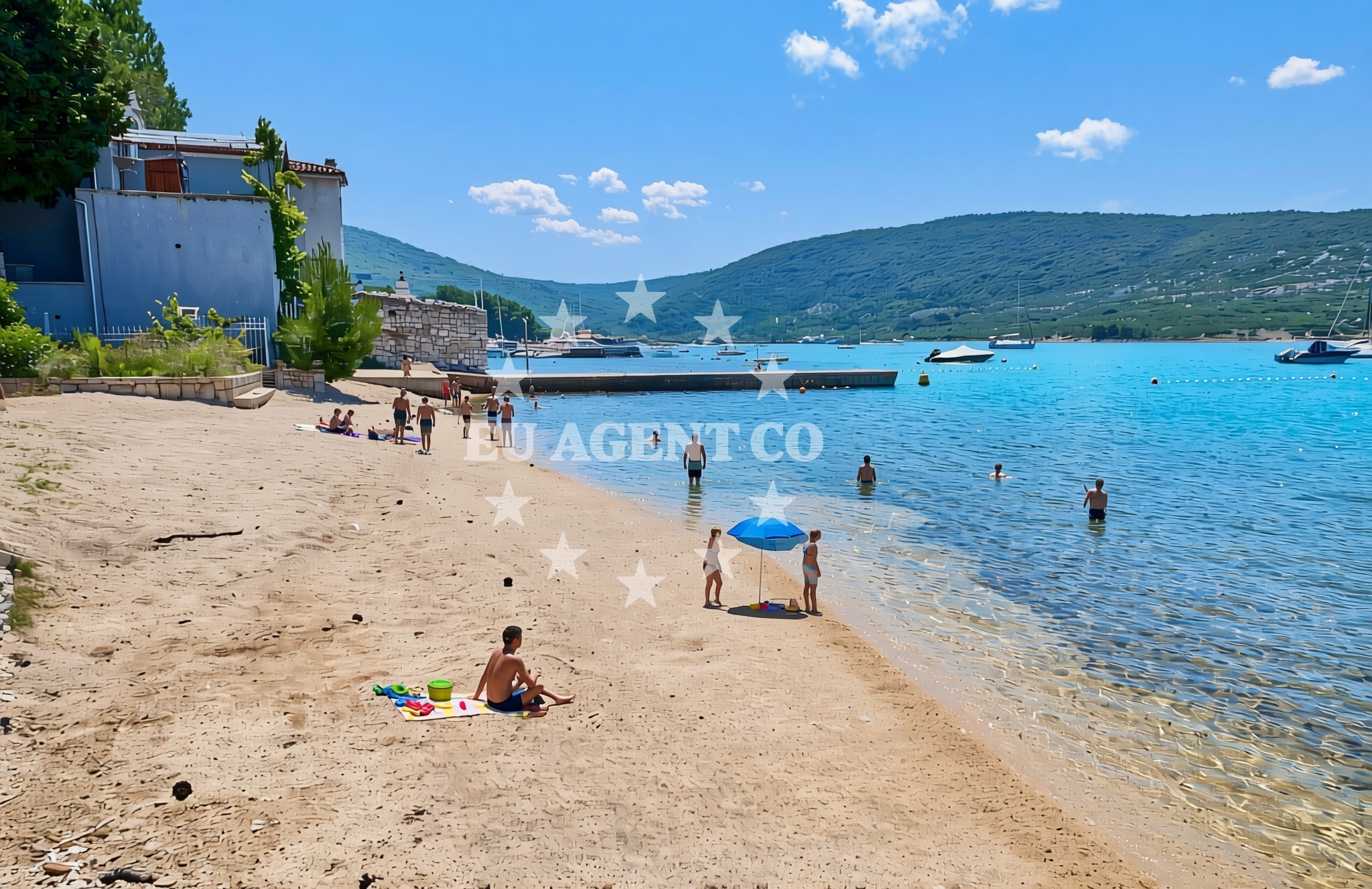 Additional view of Brodogradilište, Cres (Cres) Beach in Brodogradilište