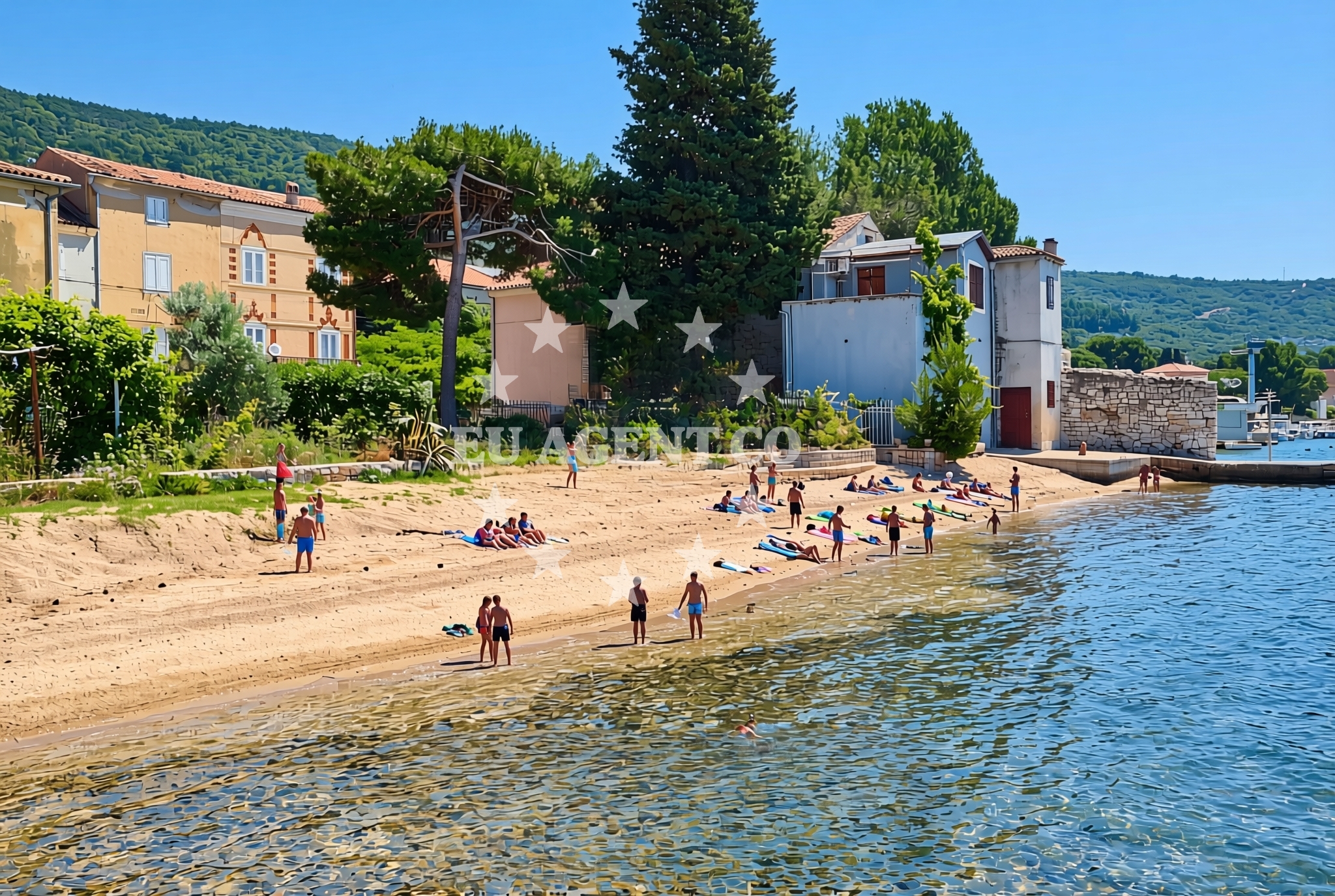 Additional view of Brodogradilište, Cres (Cres) Beach in Brodogradilište