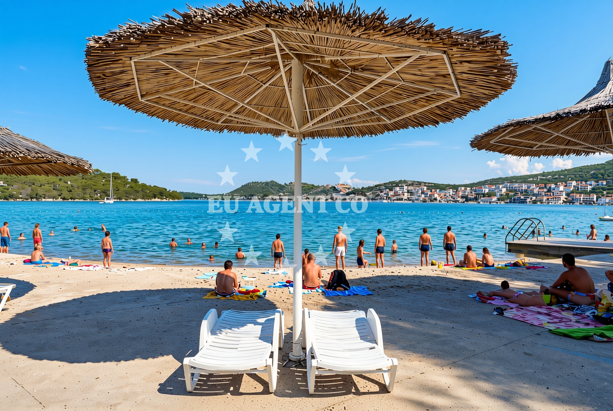 Overview of Brošćica, Jezera (Murter) Beach in Brošćica