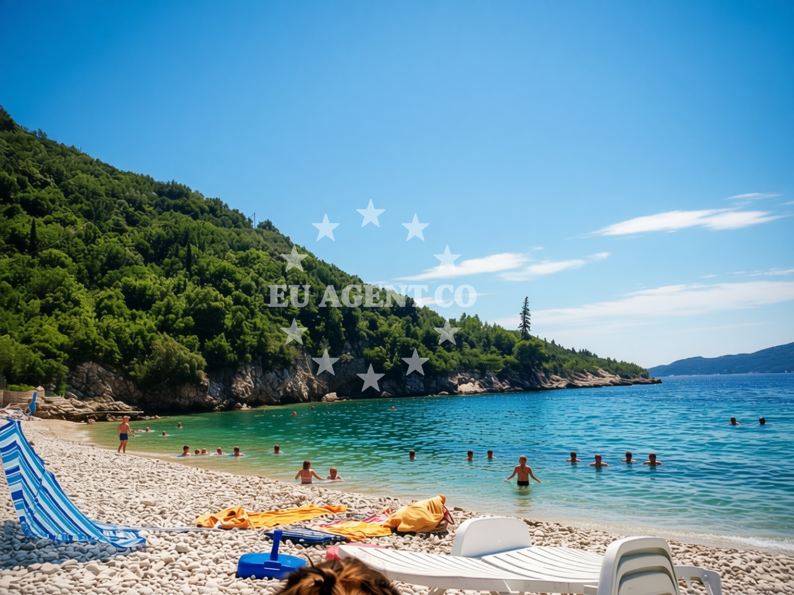 Overview of Brsecine Harbour in Brdari 2, Brsecine, Brsečine