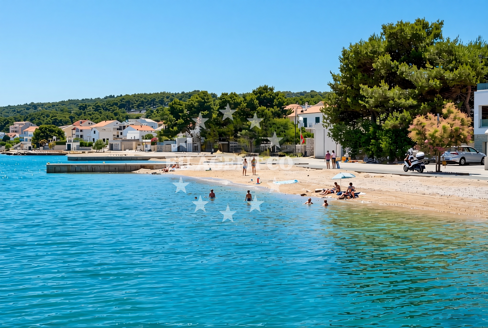 Additional view of Brstine, Betina (Murter) Beach in Brstine