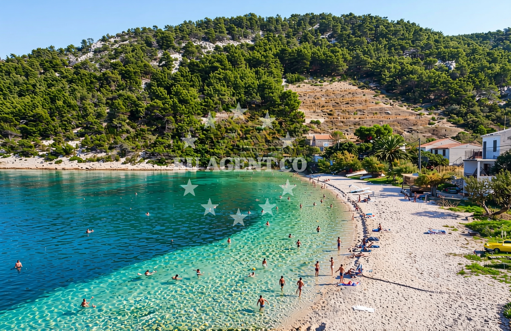 Overview of Brusje (Hvar): beaches and coves (2) in Brusje (Hvar)