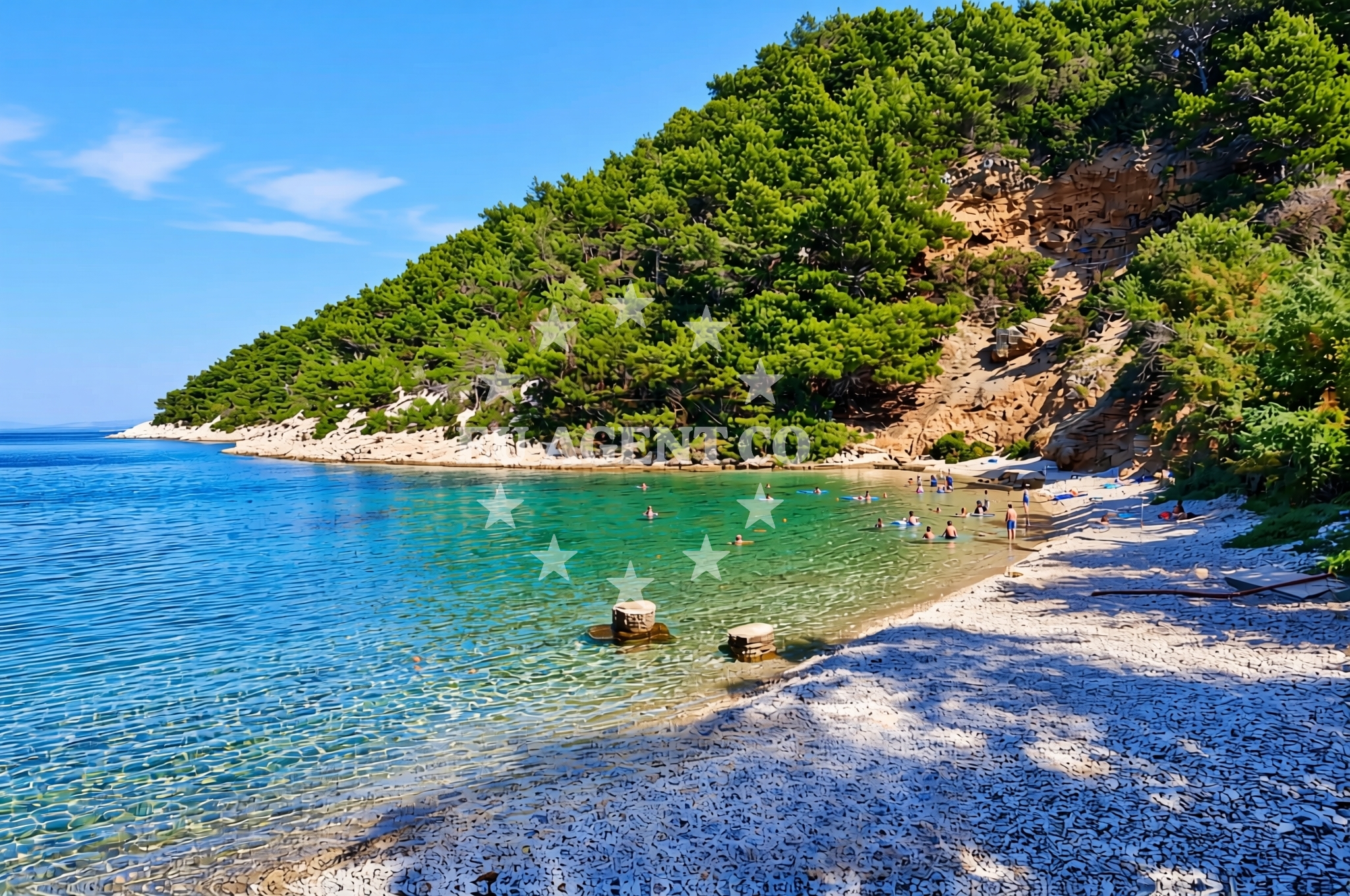 Additional view of Brusje (Hvar): beaches and coves (2) in Brusje (Hvar)