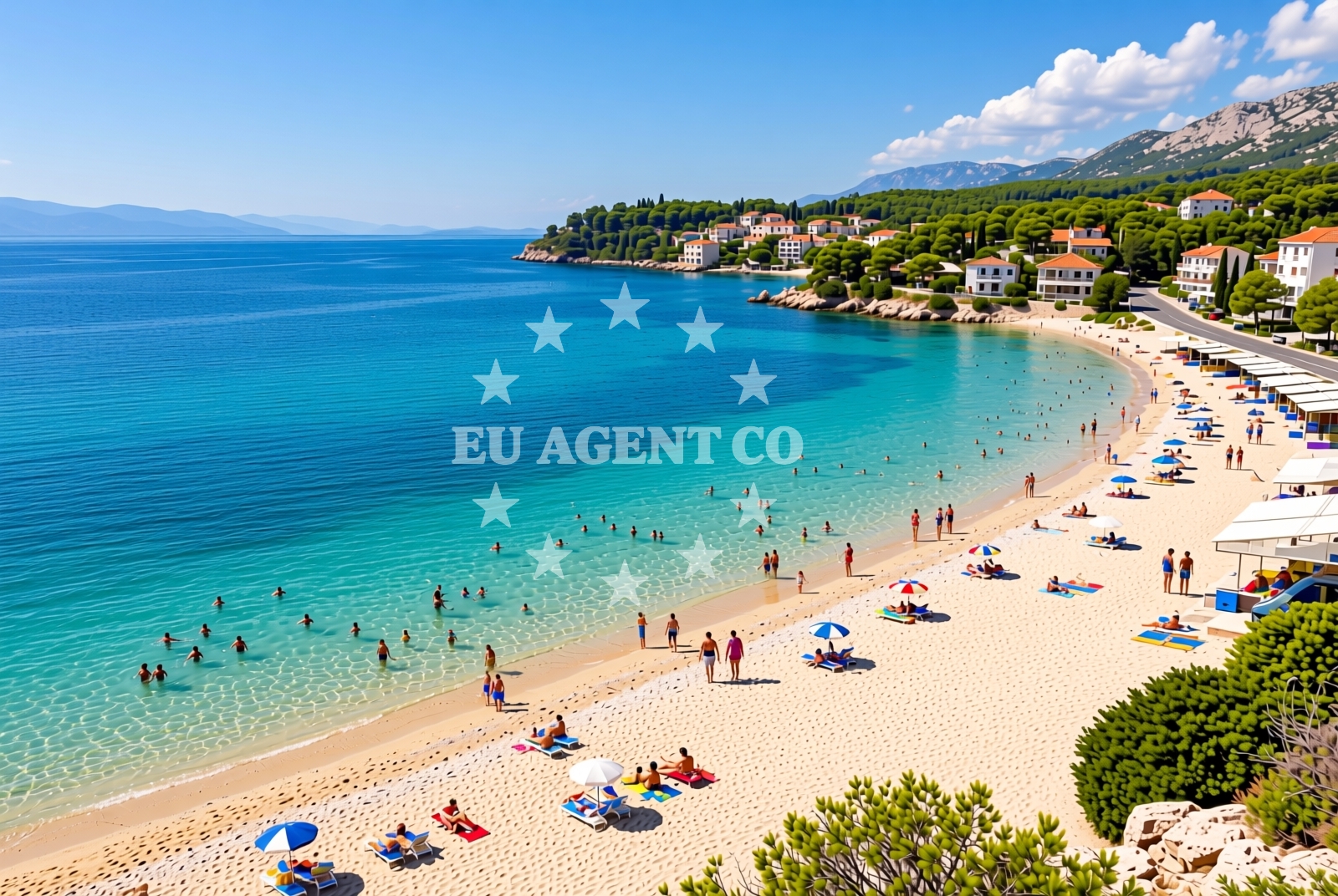Additional view of Brzac beach in Glavotok 4, Krk