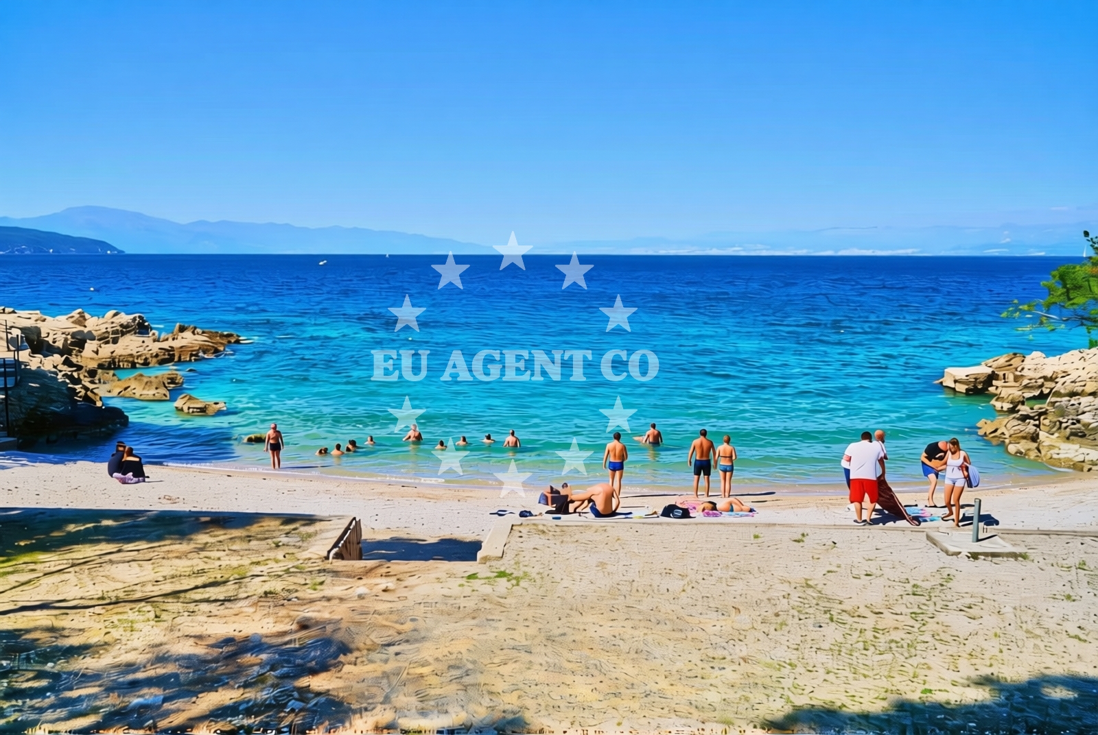 Additional view of Brzac beach in Glavotok 4, Krk