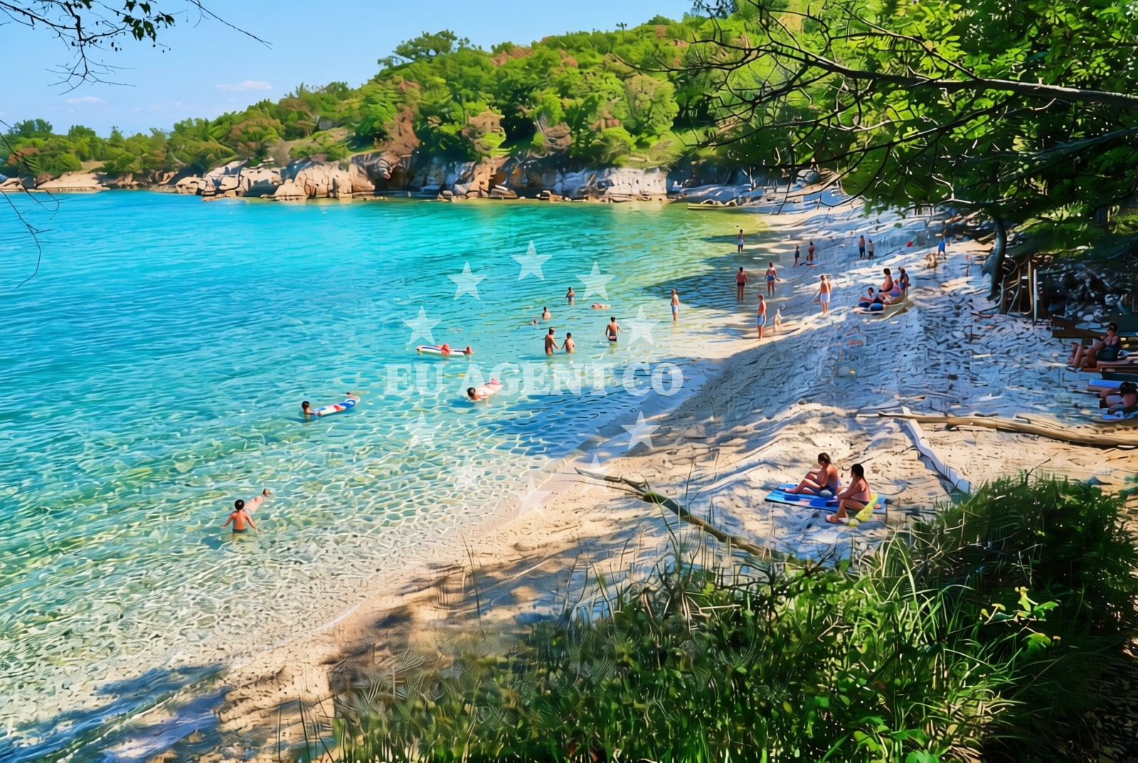 Overview of Brzac (Krk): beaches and coves (8) in Brzac (Krk)