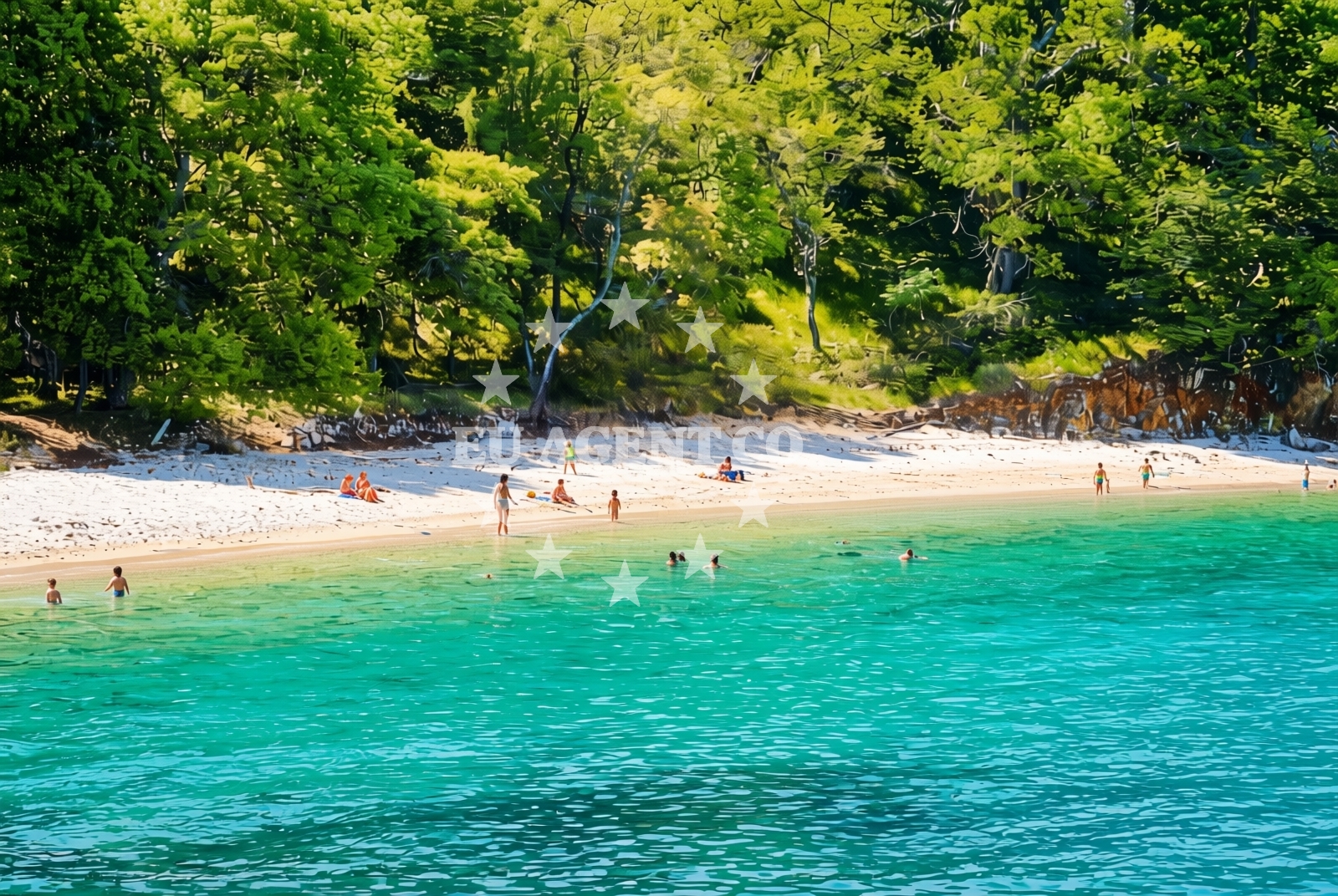 Sea and coastal view of Brzac (Krk): beaches and coves (8) in Brzac (Krk)