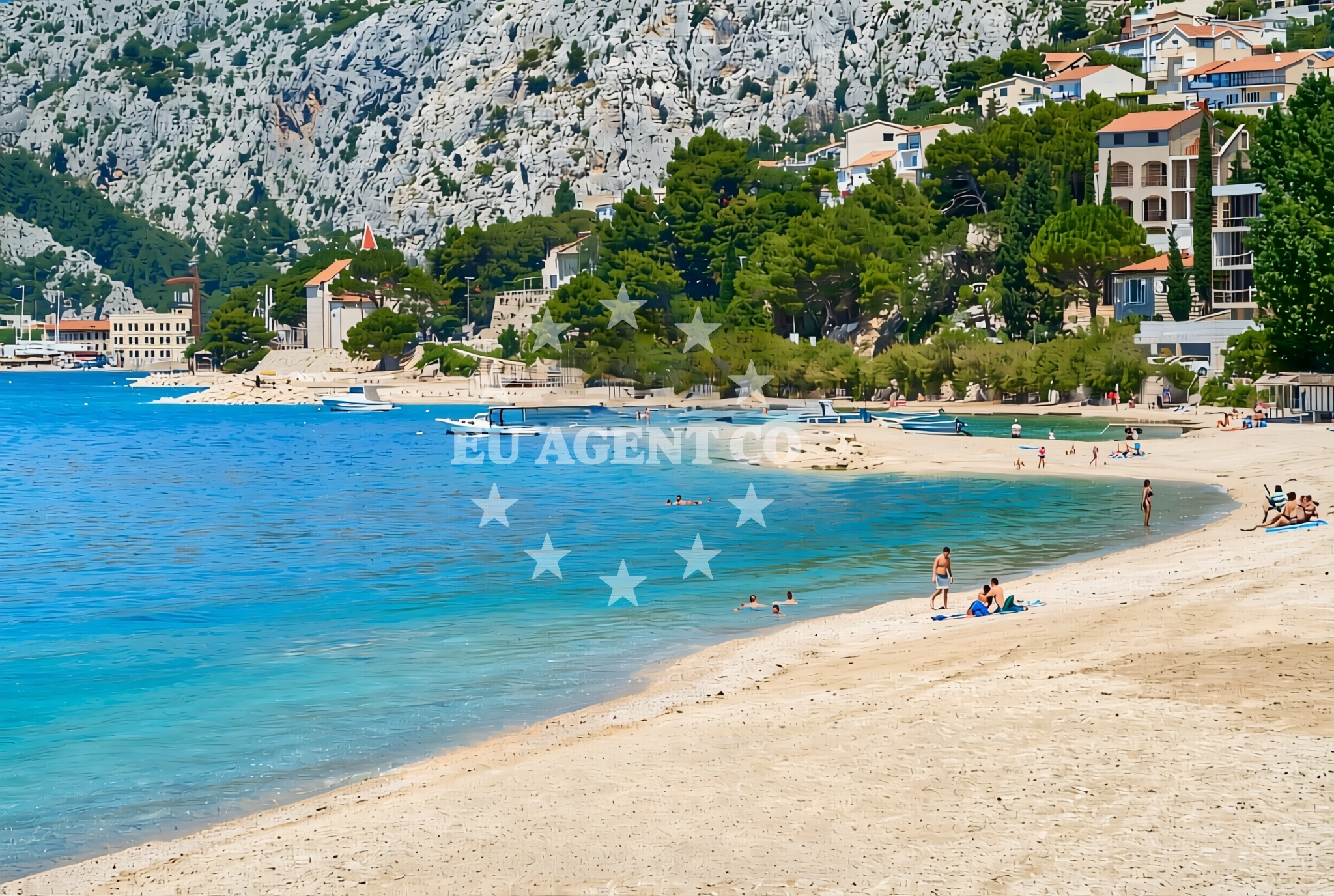 Additional view of Brzet beach in 2 Brzet, Omiš