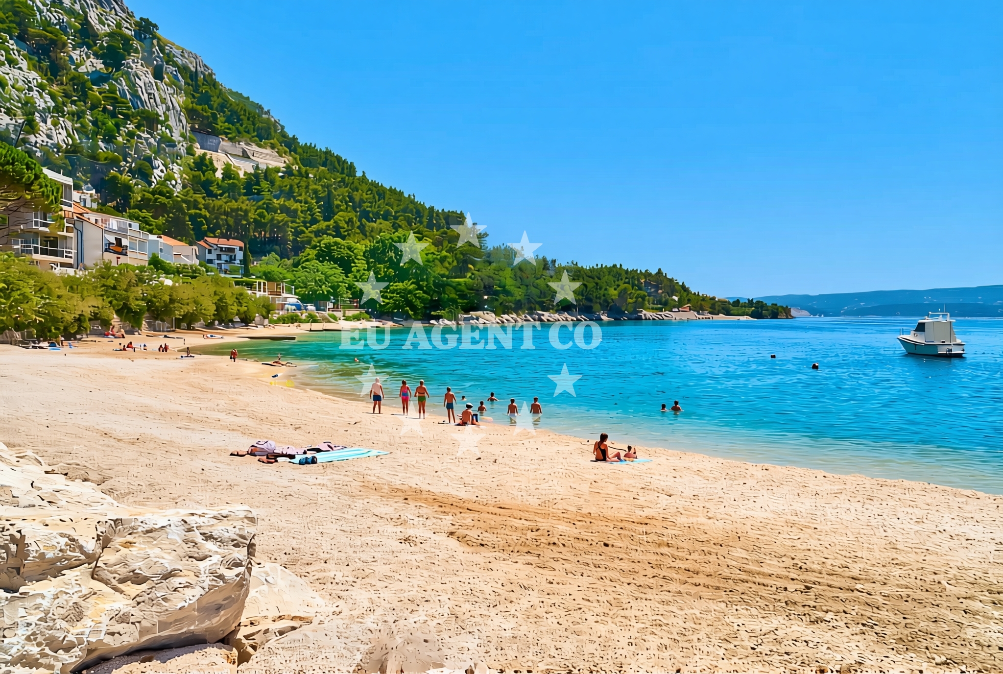 Additional view of Brzet beach in 2 Brzet, Omiš