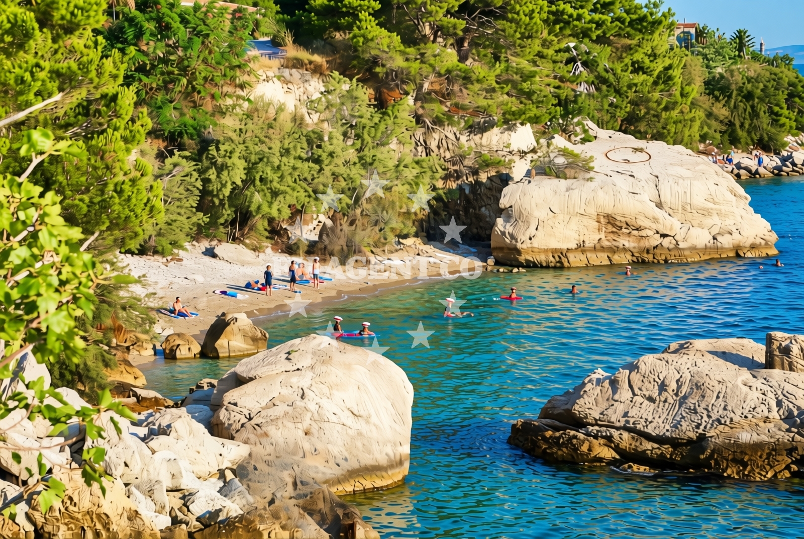 Additional view of Brzet sredina, Omiš Beach in Brzet sredina