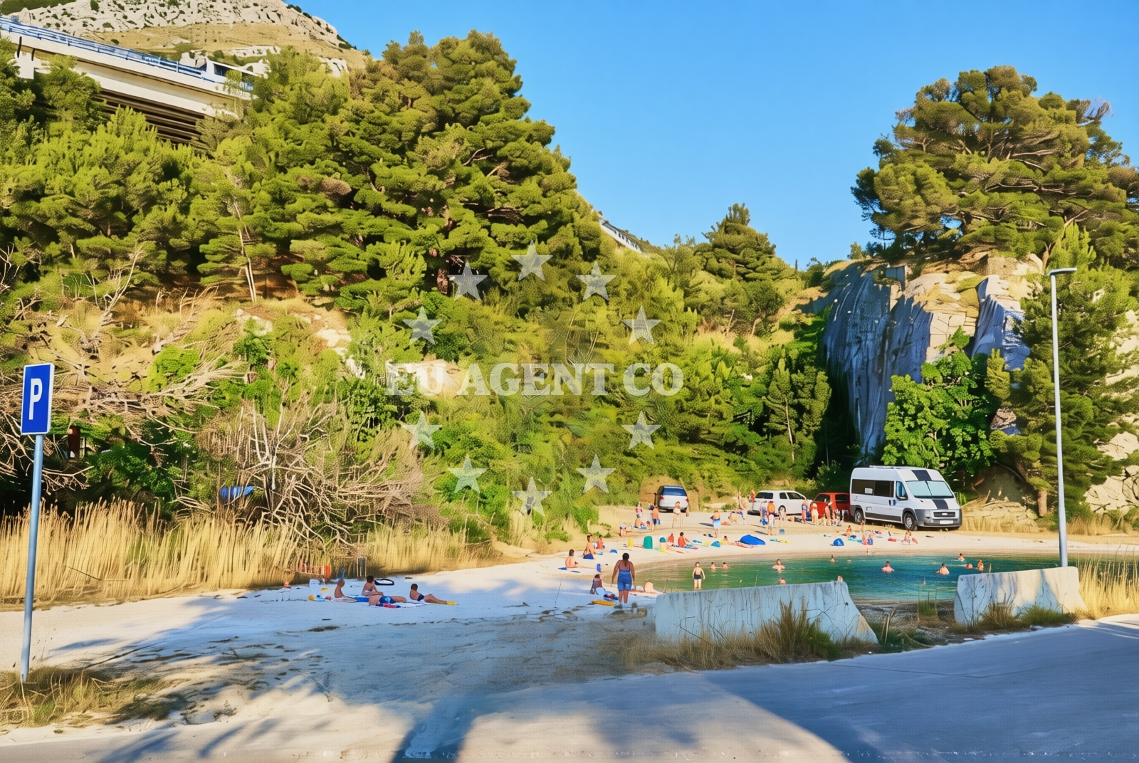 Additional view of Brzet sredina, Omiš Beach in Brzet sredina