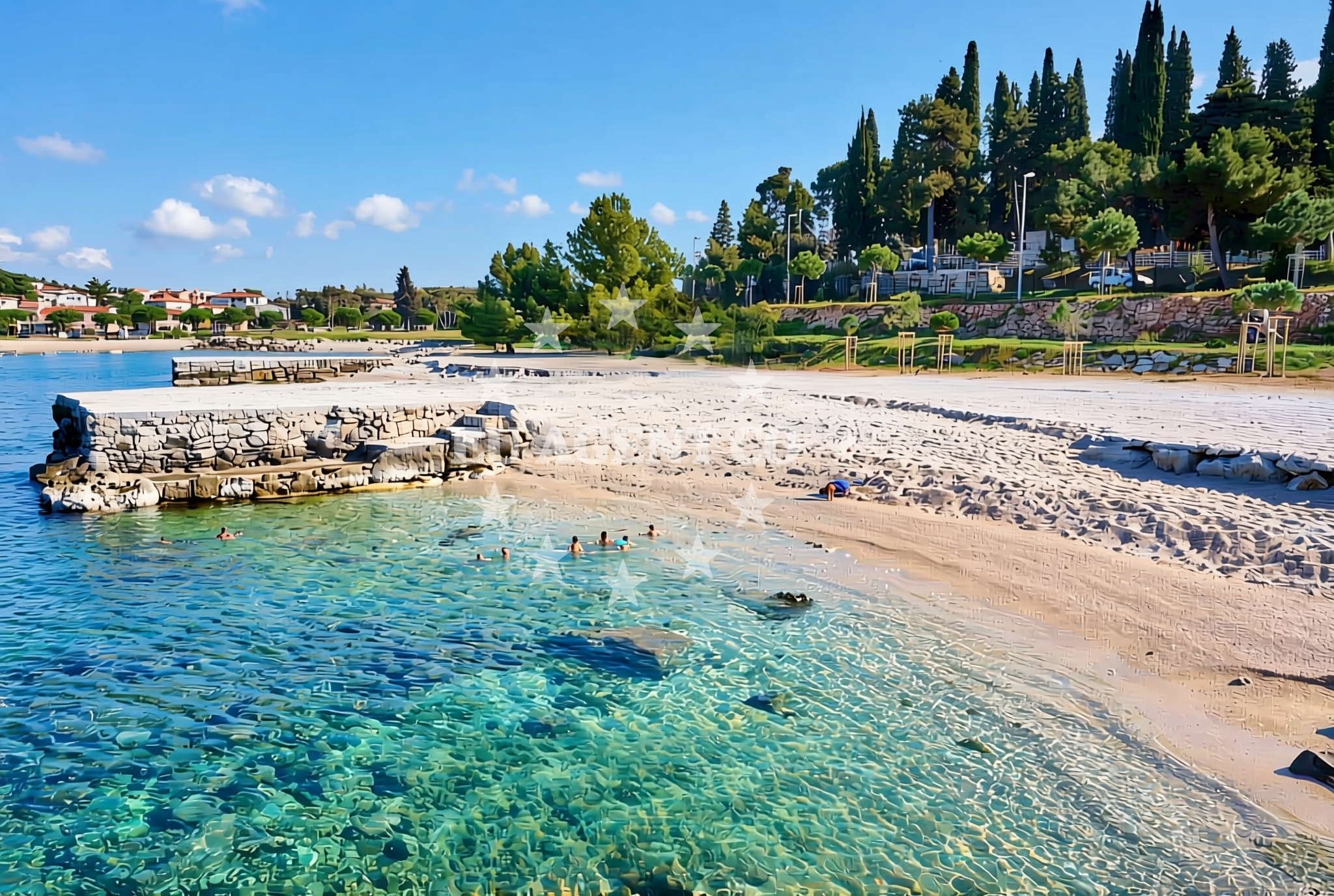 Beach facilities and surroundings at Bubani: beaches and coves in Bubani