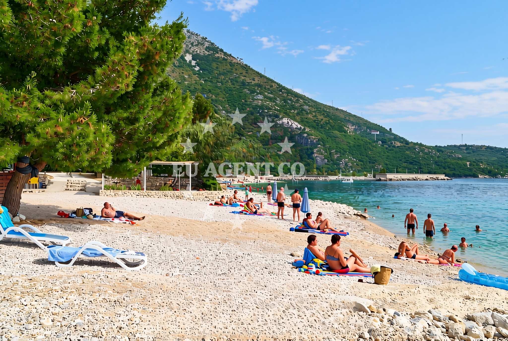 Additional view of Bucanj beach in Plat 18, Mlini