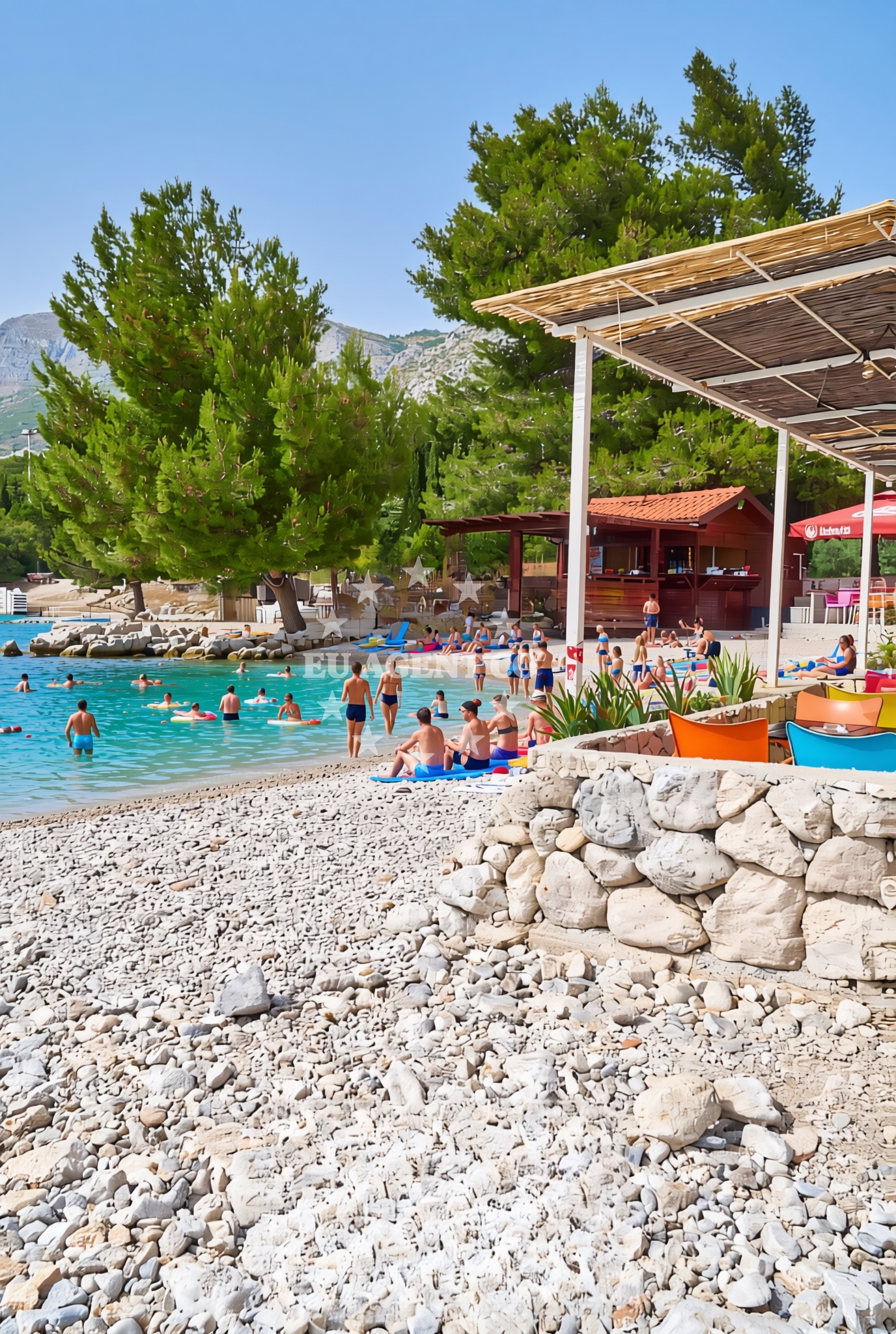 Additional view of Bucanj beach in Plat 18, Mlini