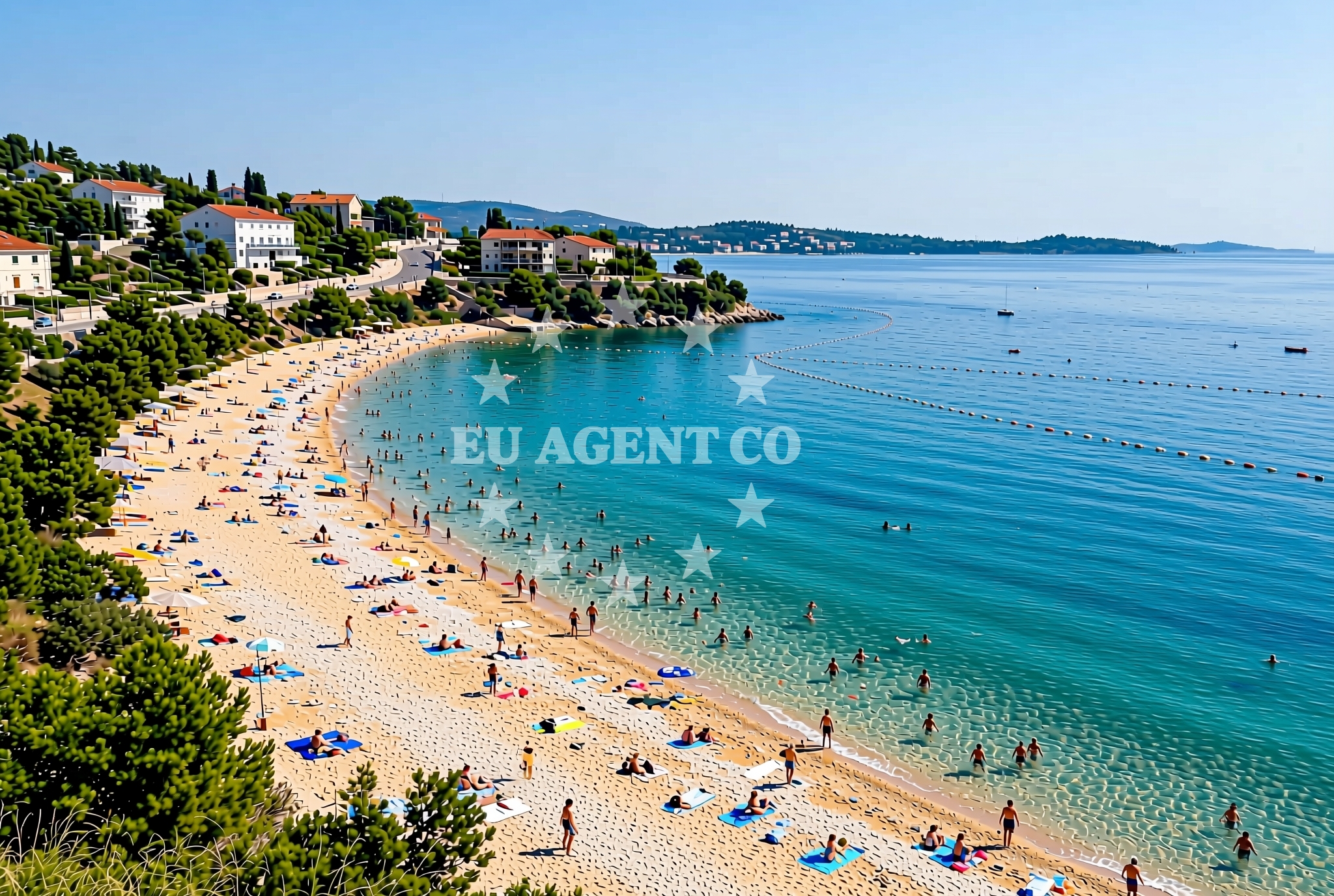 Additional view of Bucanj beach in Plat 18, Mlini