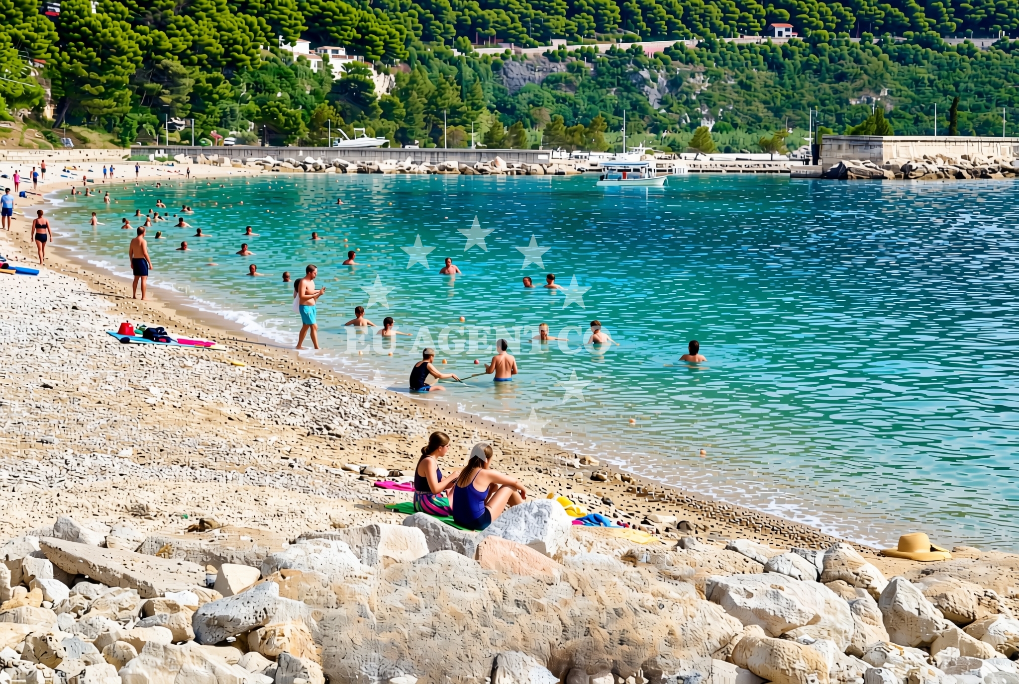 Additional view of Bucanj beach in Plat 18, Mlini