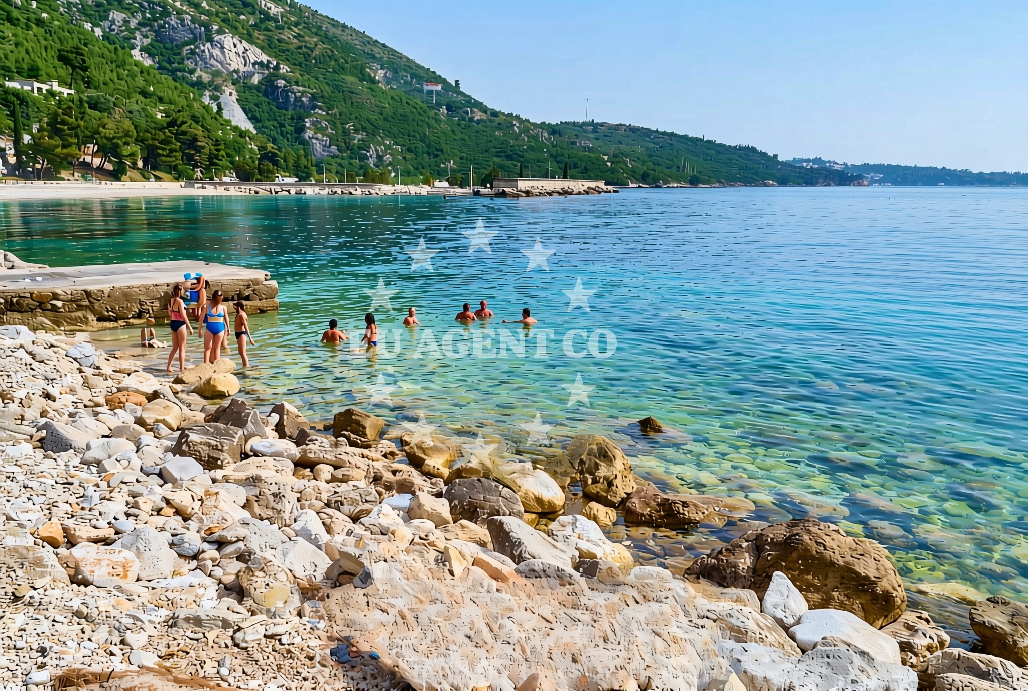 Additional view of Bucanj beach in Plat 18, Mlini