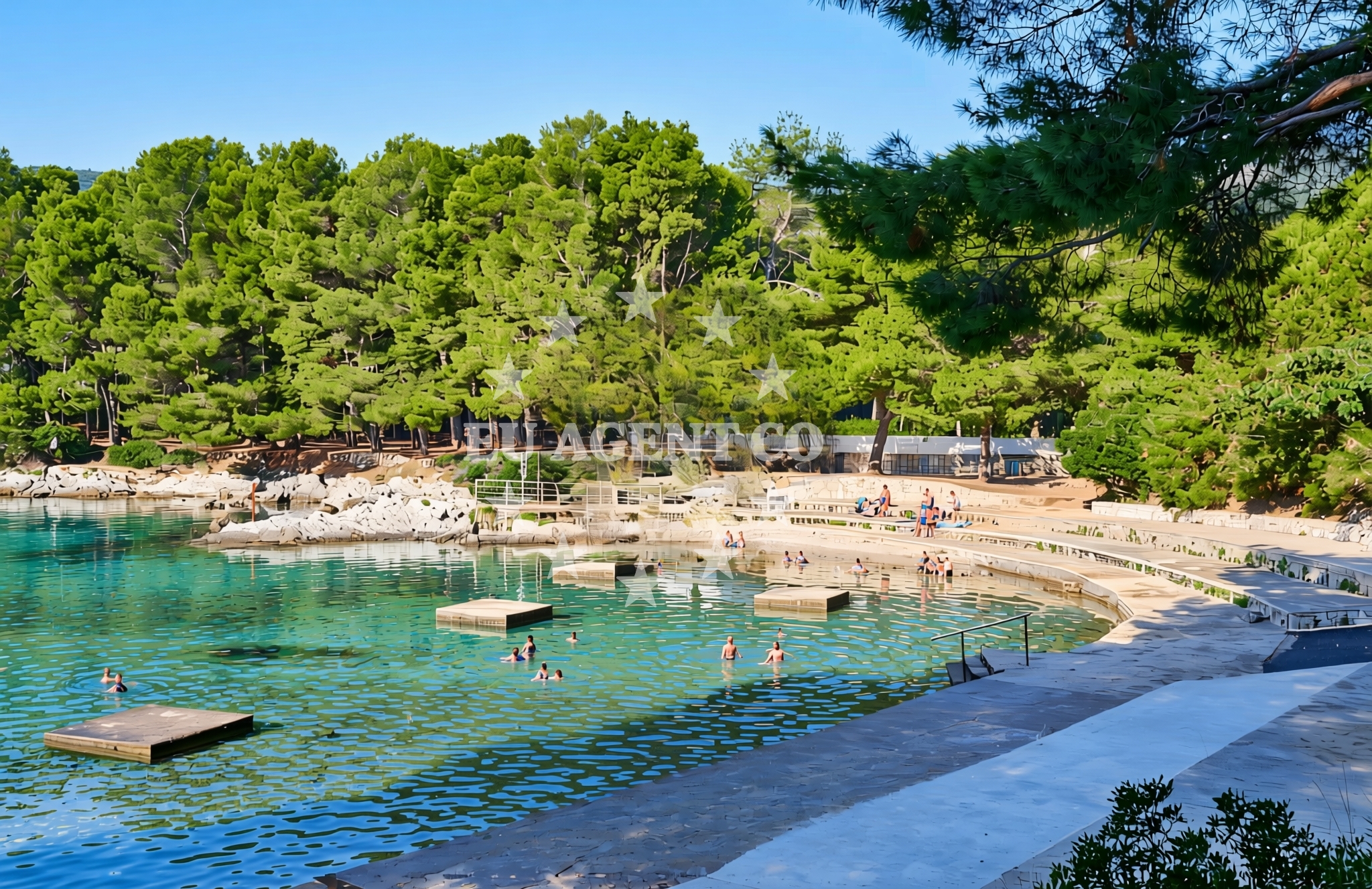 Additional view of Bučanje jug, Nerezine (Lošinj) Beach in Bučanje jug