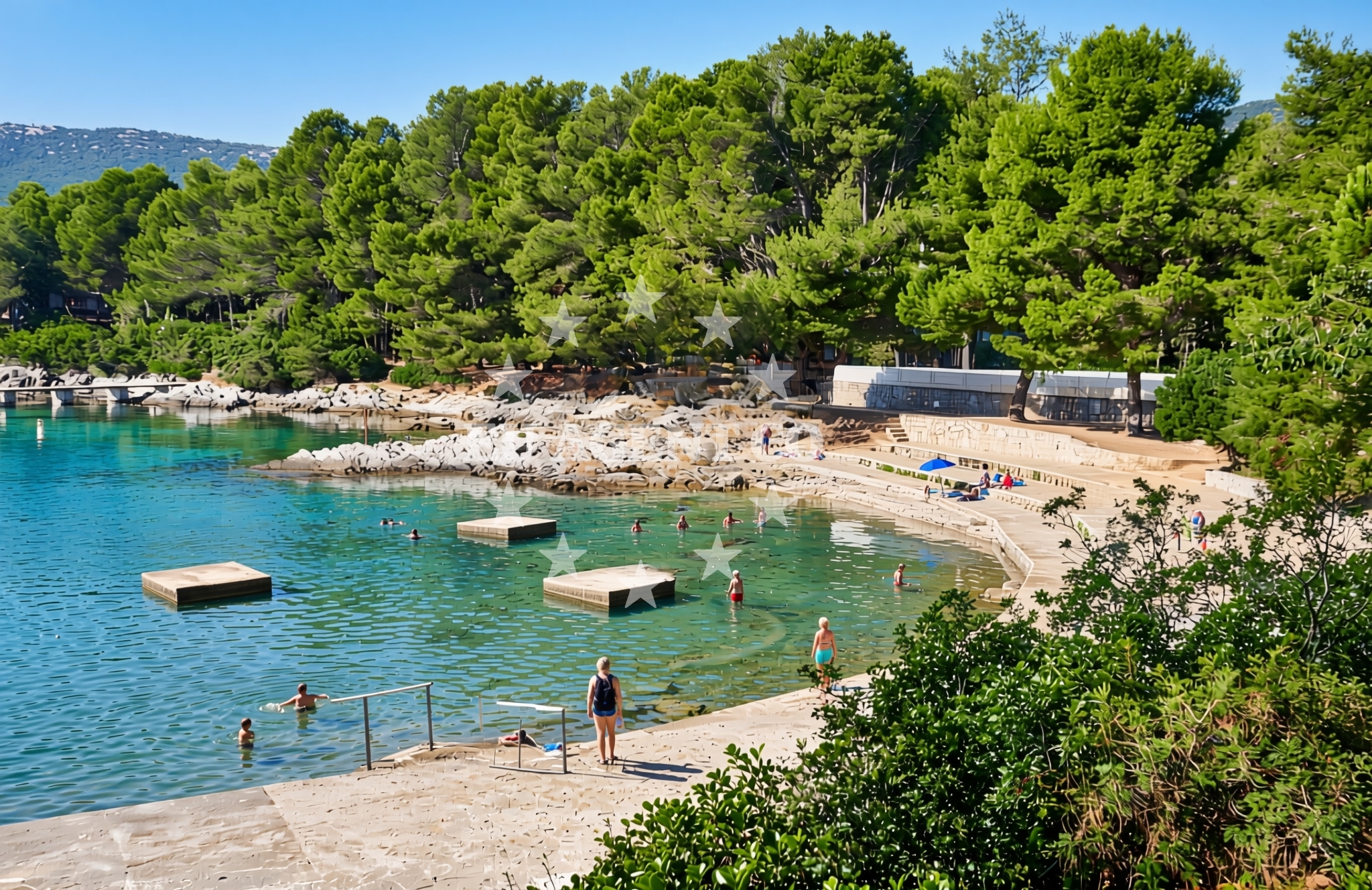 Additional view of Bučanje jug, Nerezine (Lošinj) Beach in Bučanje jug