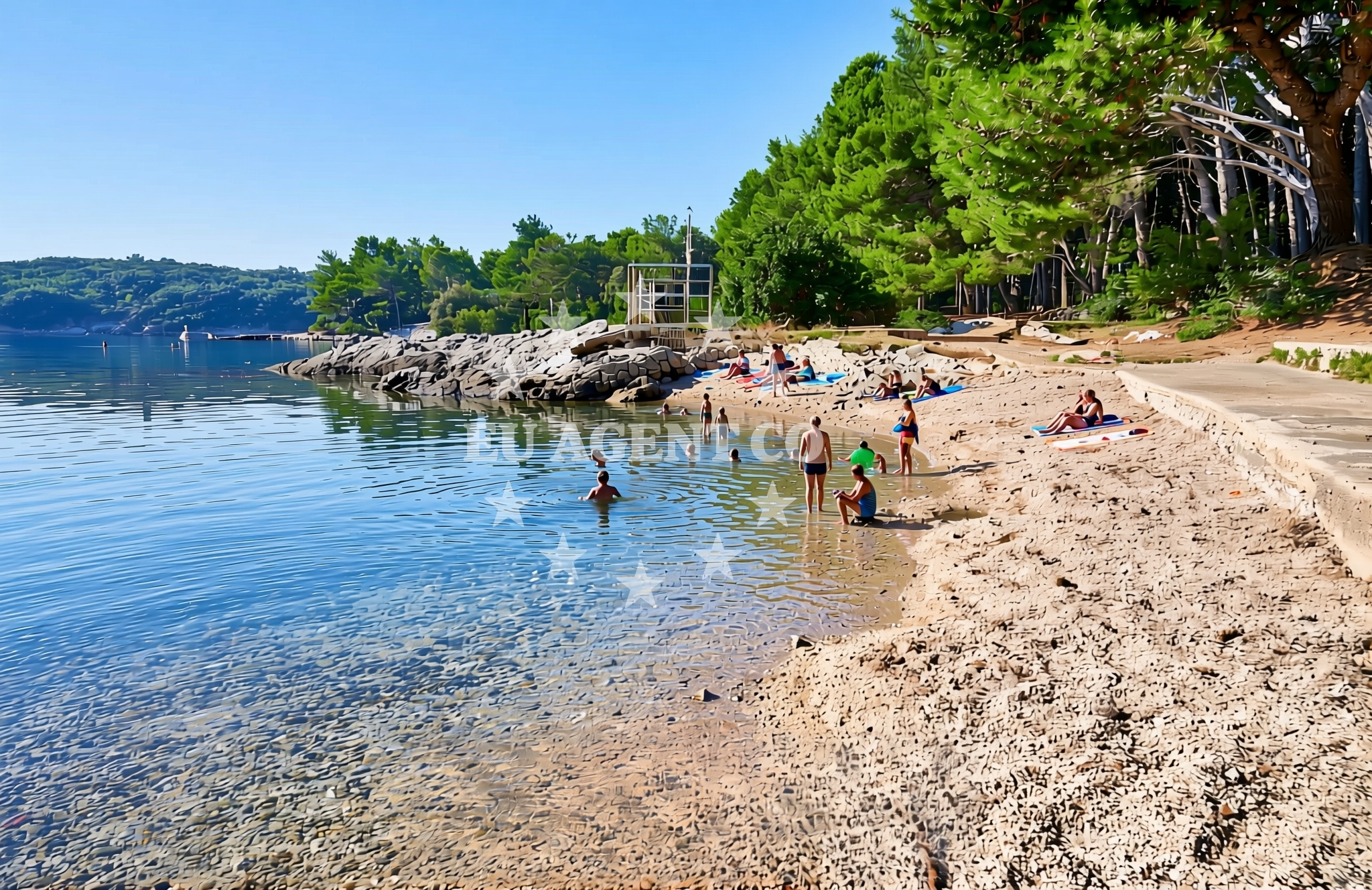Additional view of Bučanje jug, Nerezine (Lošinj) Beach in Bučanje jug
