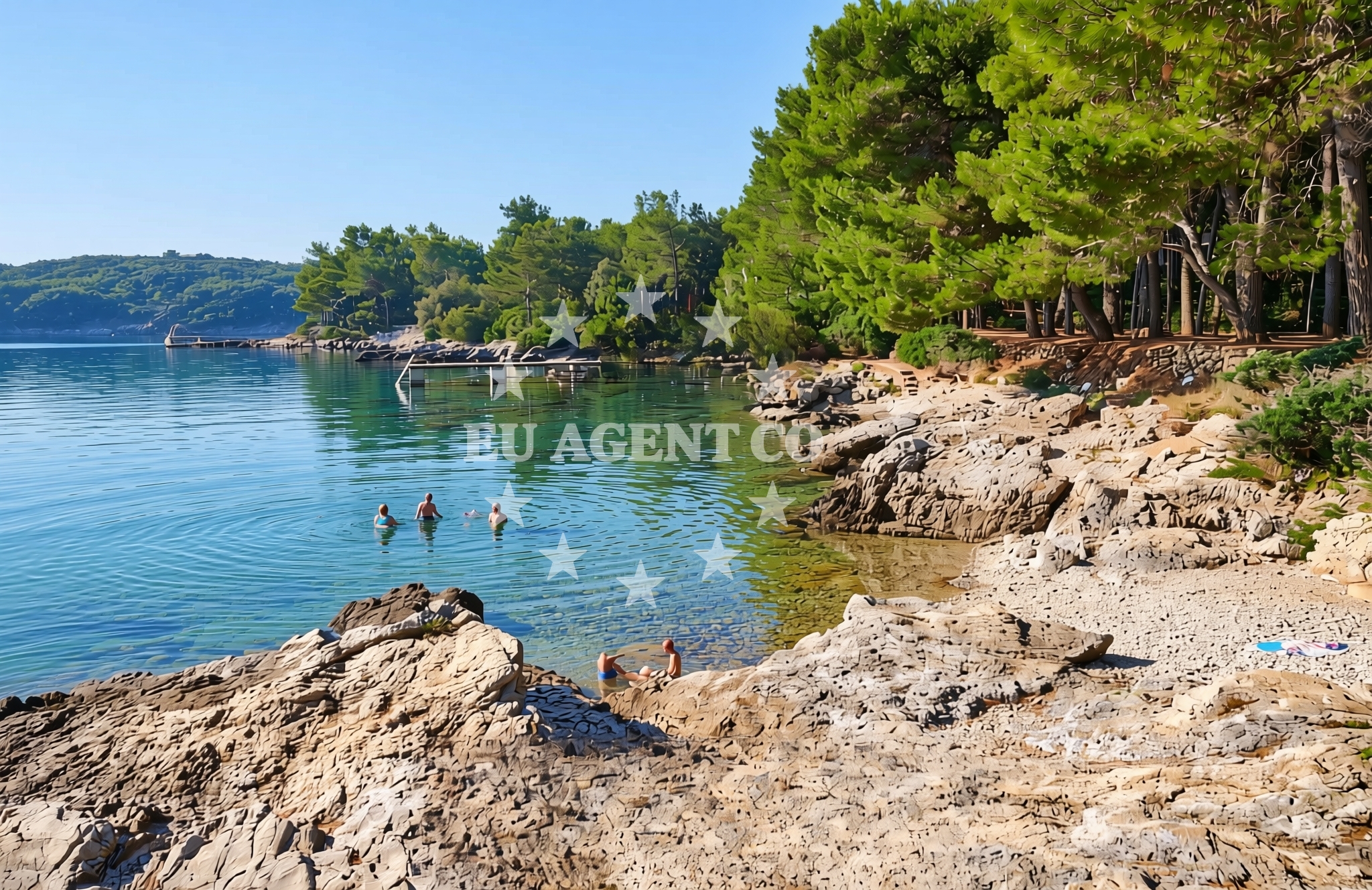 Additional view of Bučanje jug, Nerezine (Lošinj) Beach in Bučanje jug