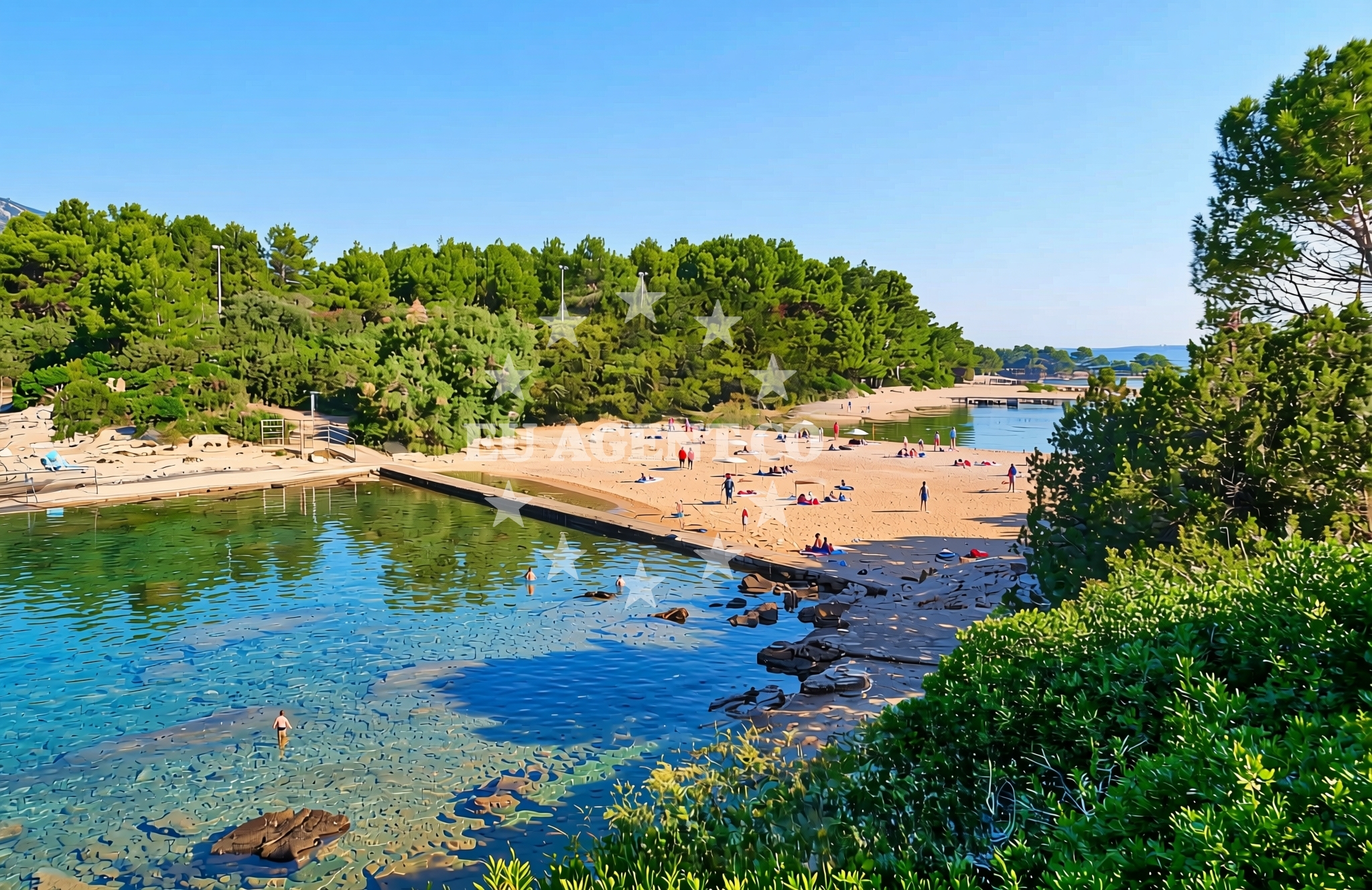 Additional view of Bučanje sjever, Nerezine (Lošinj) Beach in Bučanje sjever