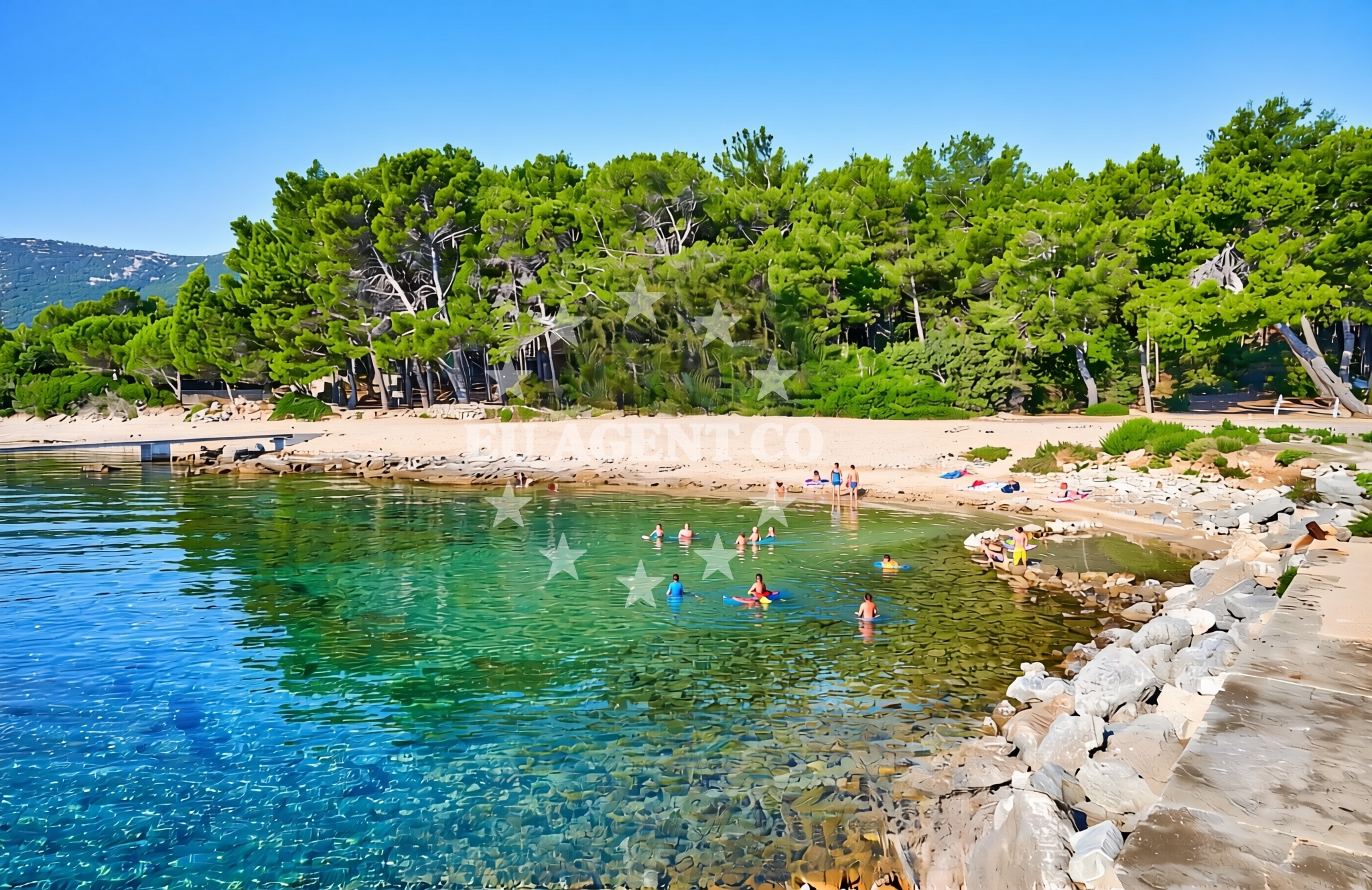 Additional view of Bučanje sjever, Nerezine (Lošinj) Beach in Bučanje sjever