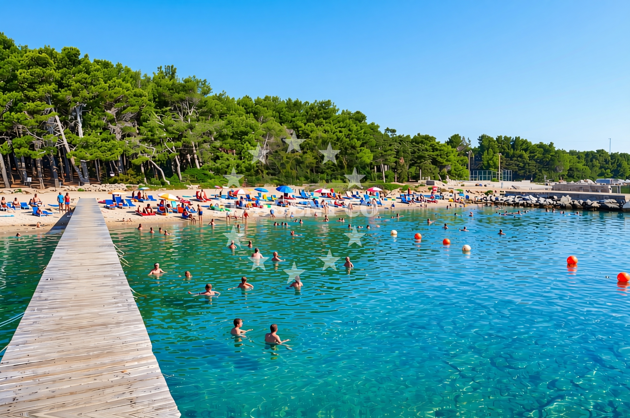 Additional view of Bučanje sjever, Nerezine (Lošinj) Beach in Bučanje sjever