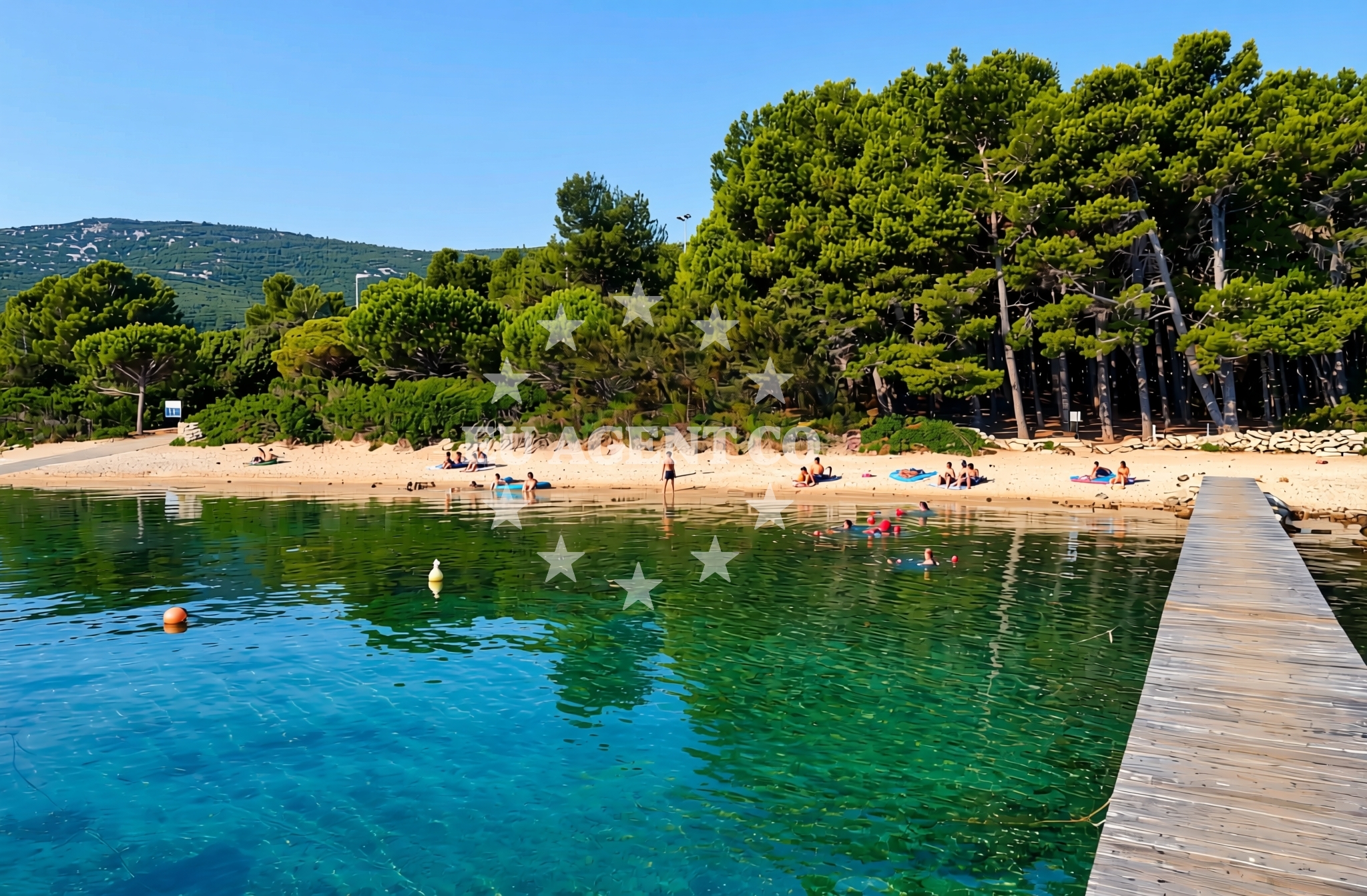 Additional view of Bučanje sjever, Nerezine (Lošinj) Beach in Bučanje sjever