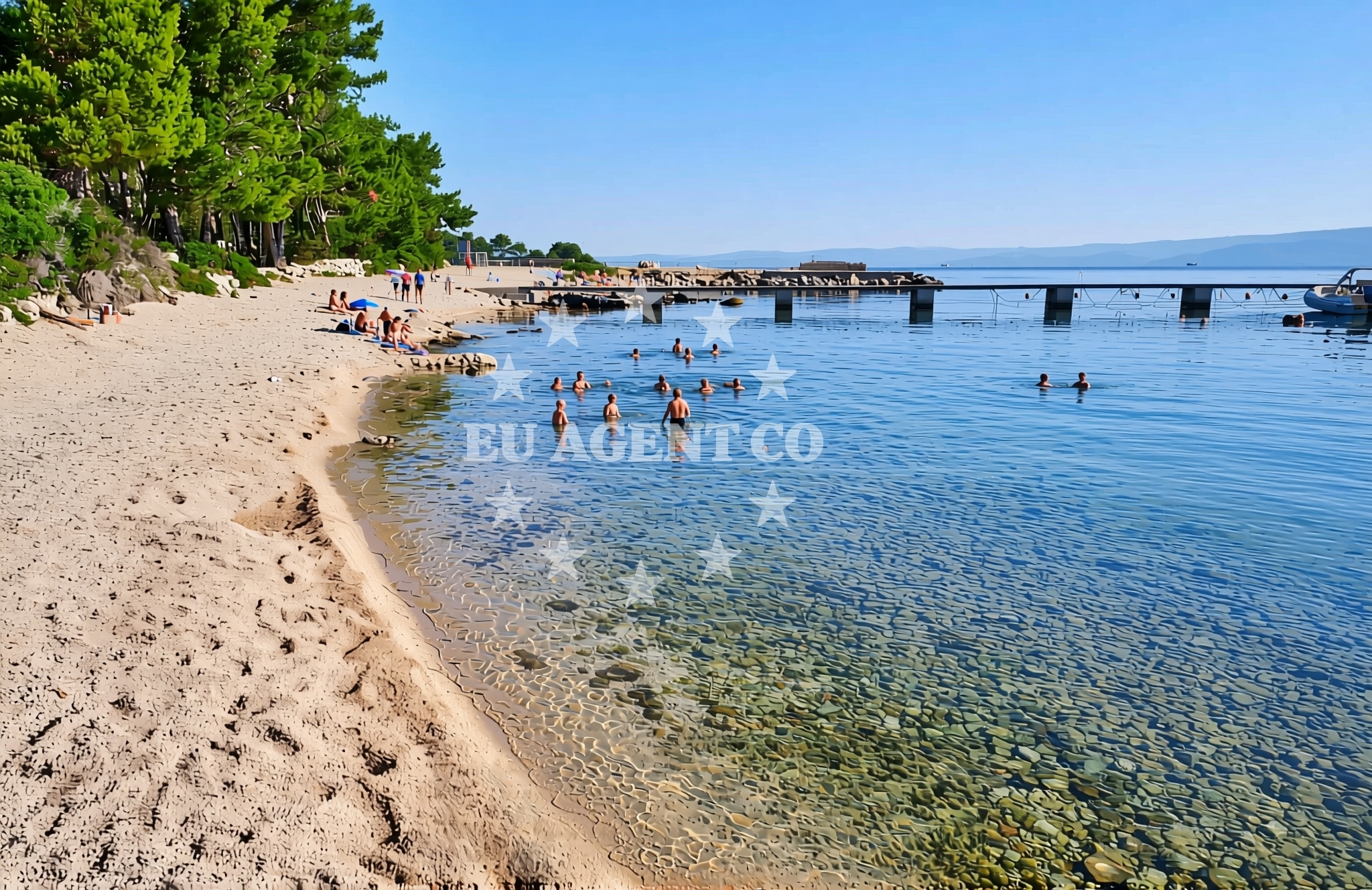 Additional view of Bučanje sjever, Nerezine (Lošinj) Beach in Bučanje sjever