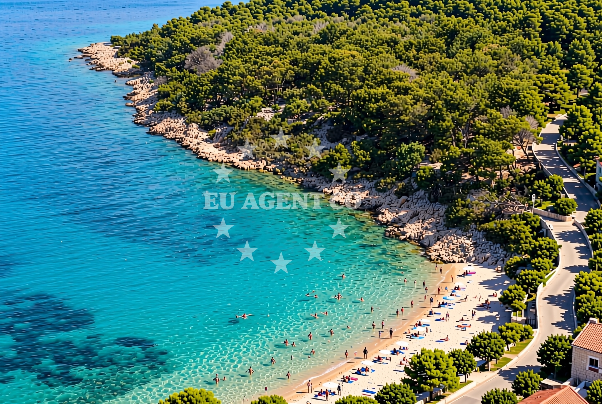 Overview of Bucavac, Grebaštica Beach in Bucavac