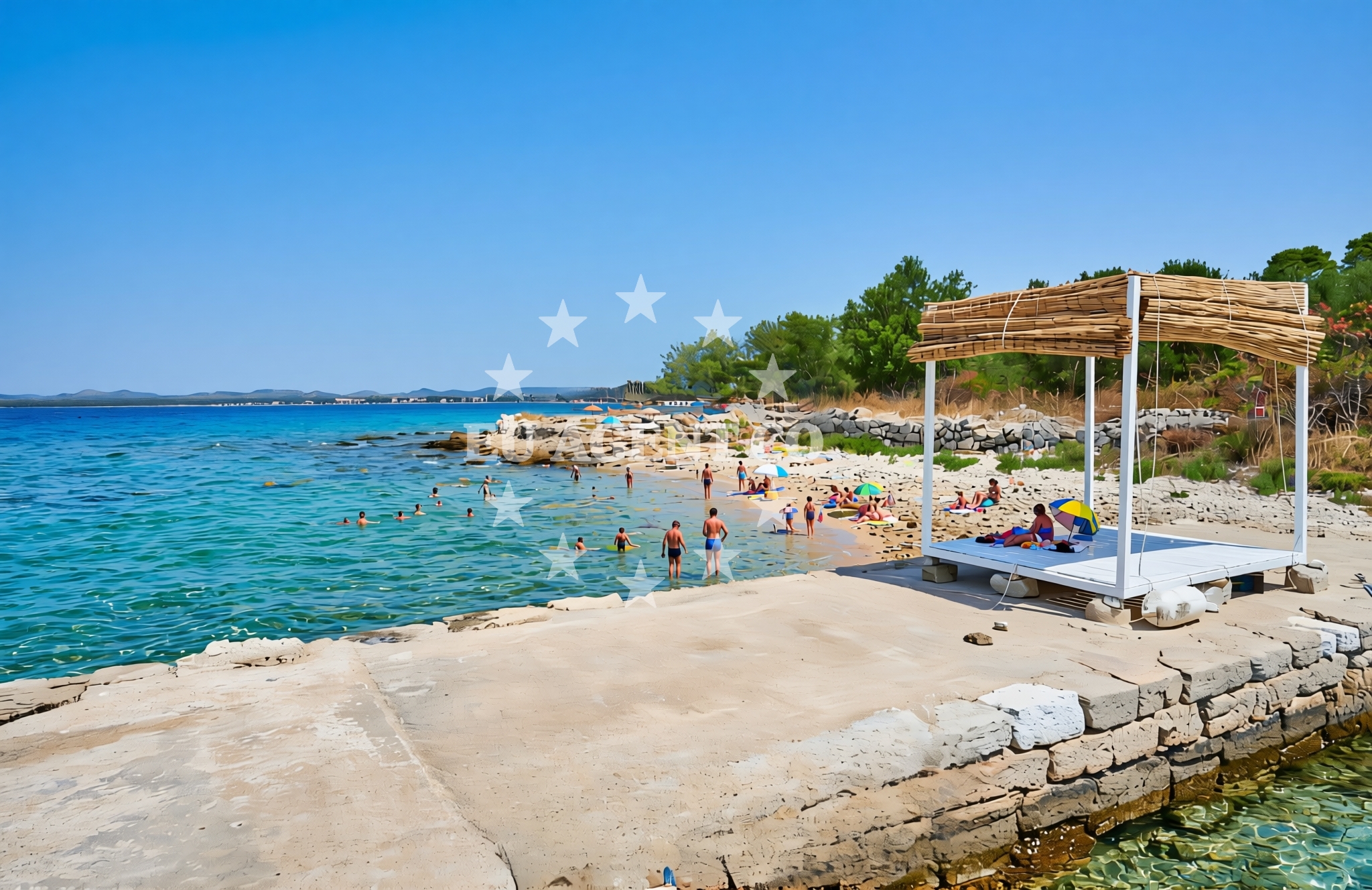 Additional view of Bučina (dog beach), Zlarin (Zlarin) Beach in Bučina (plaža za pse)