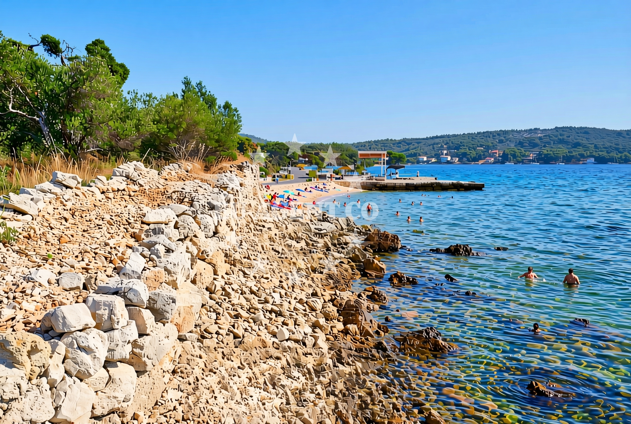 Additional view of Bučina (dog beach), Zlarin (Zlarin) Beach in Bučina (plaža za pse)