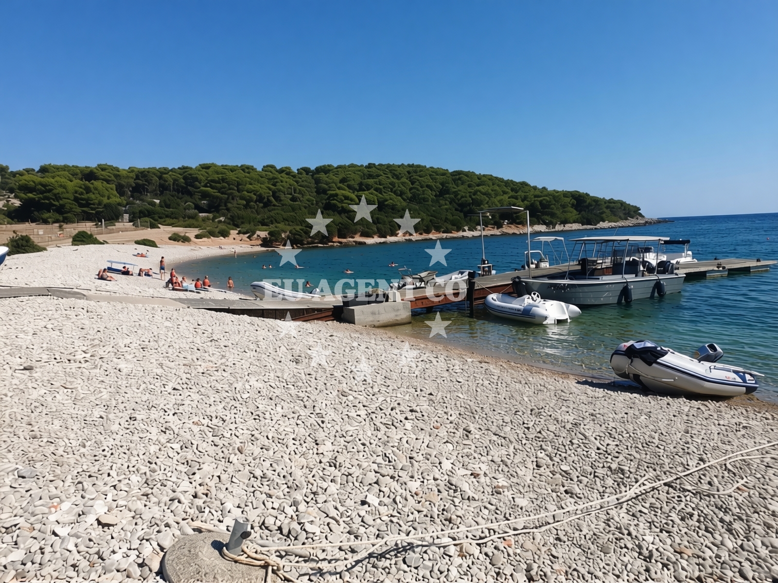 Additional view of Budihovac Beach in , Vis