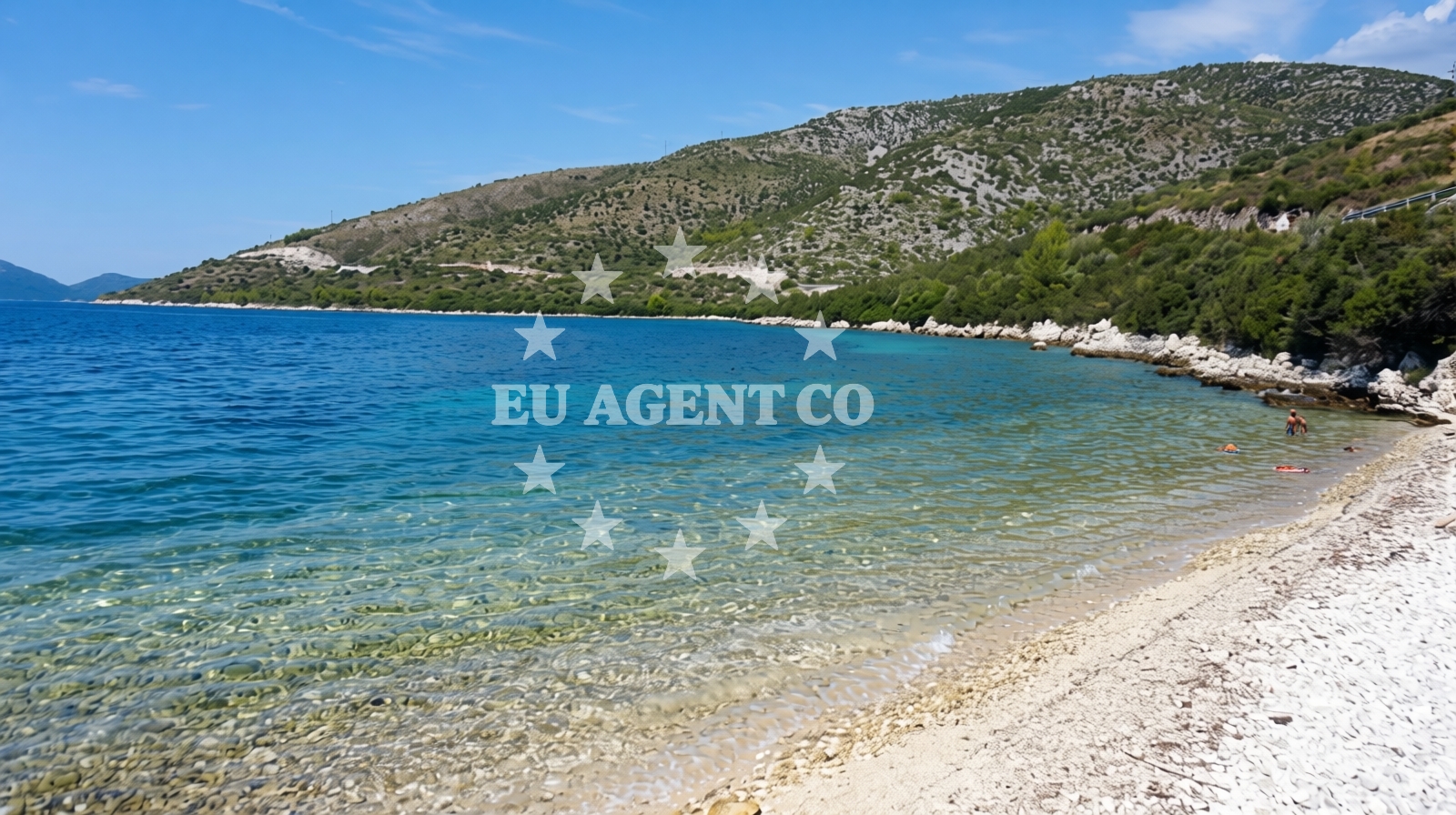 Overview of Budima beach in Banići 47, Banići