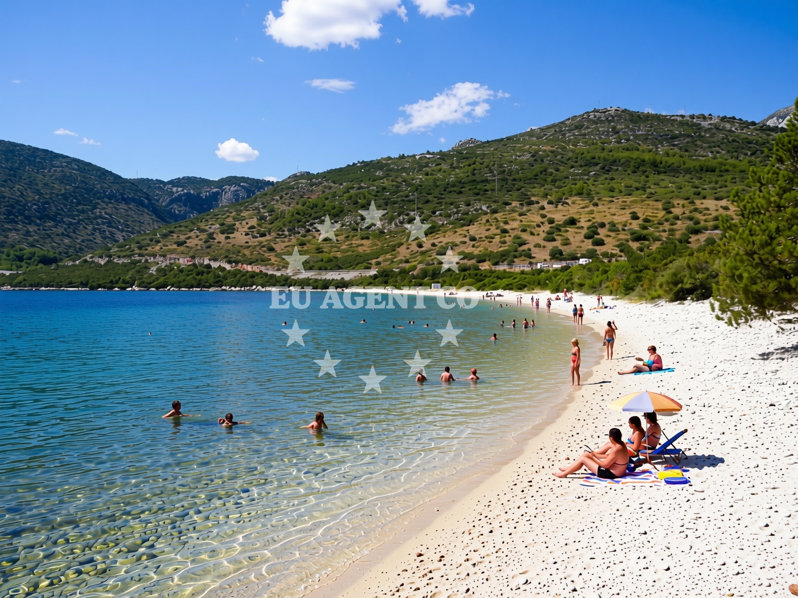 Sea and coastal view of Budima beach in Banići 47, Banići