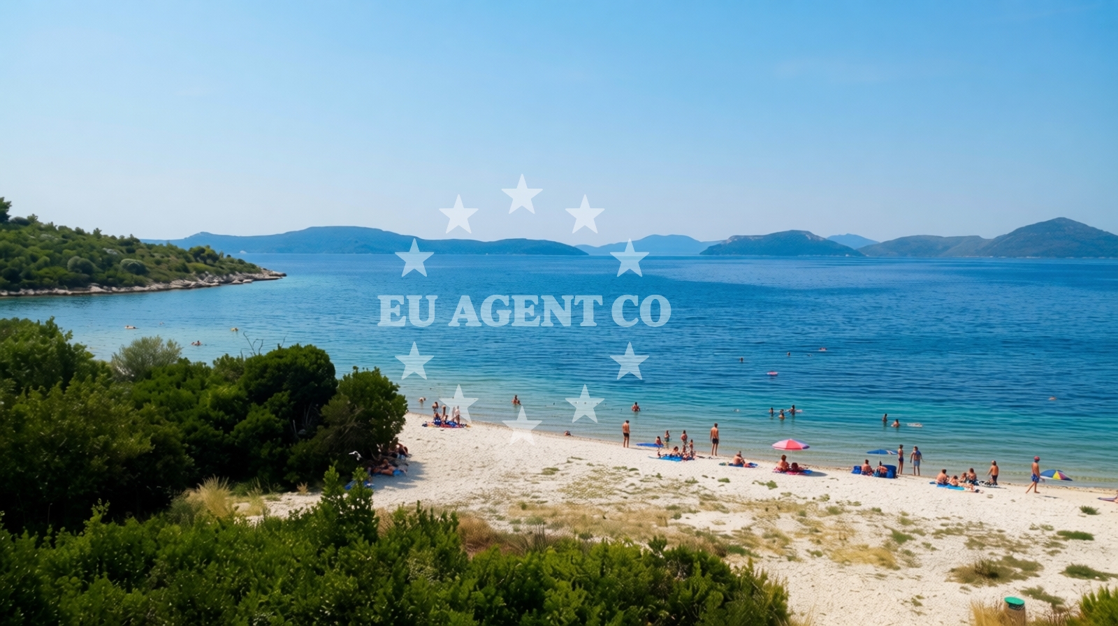 Beach facilities and surroundings at Budima beach in Banići 47, Banići
