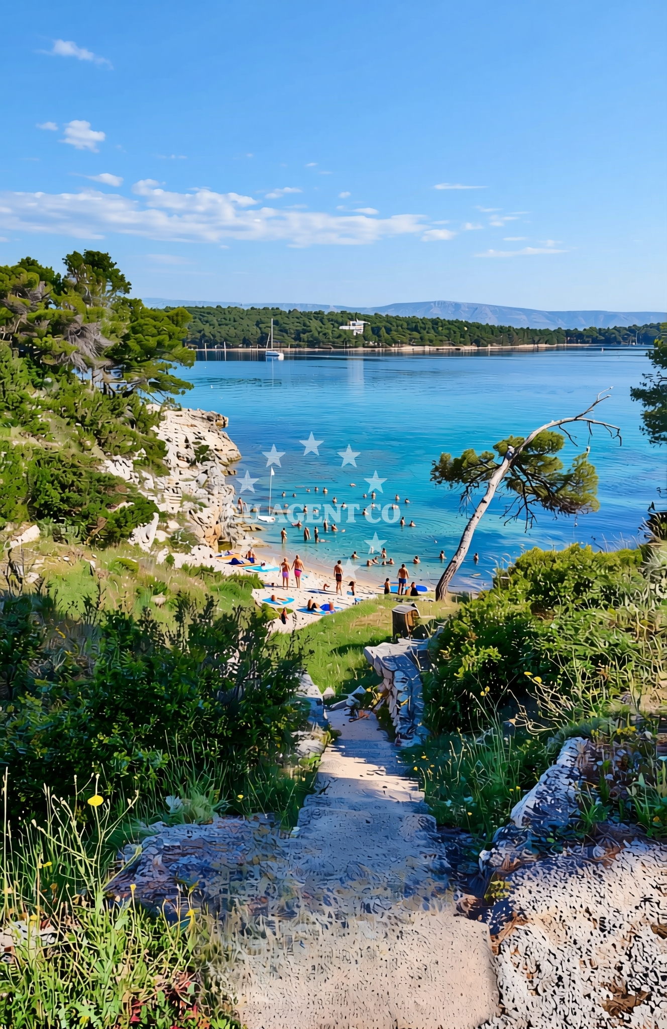 Shoreline and swimming area at Bukovo istok, Jelsa (Hvar) Beach in Bukovo istok
