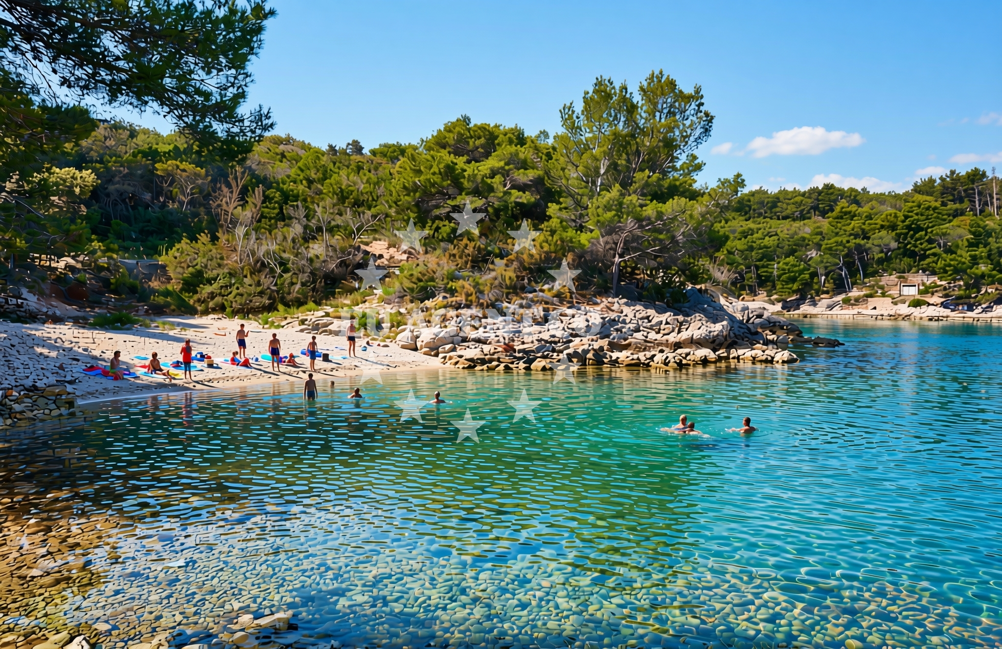 Overview of Bukovo zapad, Vrboska (Hvar) Beach in Bukovo zapad
