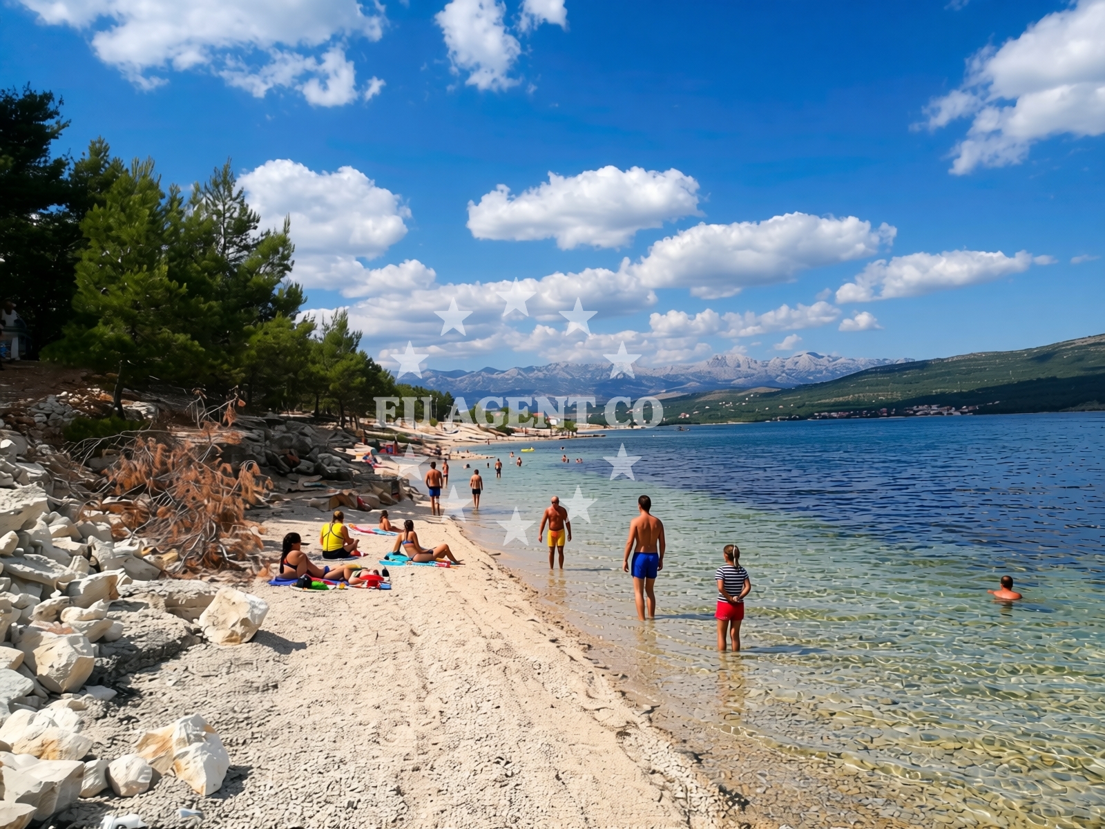 Overview of Bukva beach in 15 Put Ćuskijaša, Pridraga