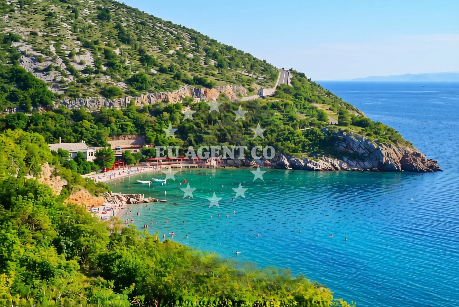 Overview of Bunica: beaches and coves (2) in Bunica